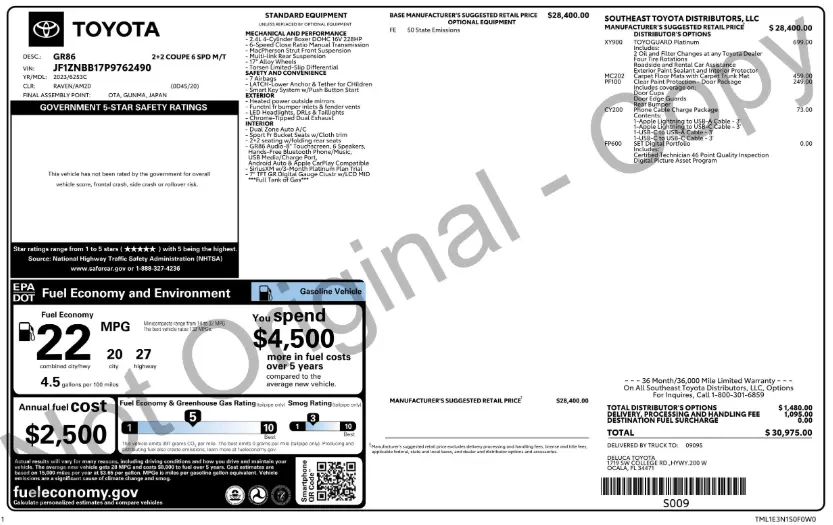 Florida Fine Cars - Used TOYOTA GR86 2023 WEST PALM 