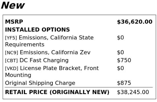 2020 CHEVROLET BOLT EV LT photo 3