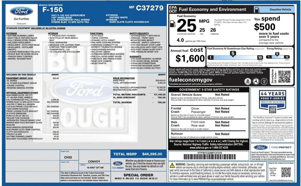 2021 FORD F-150 XL photo 3