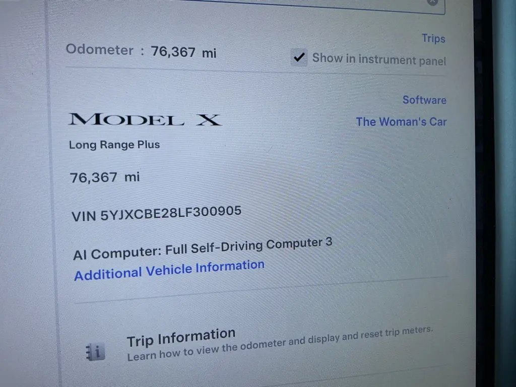2020 TESLA MODEL X LONG RANGE photo 20