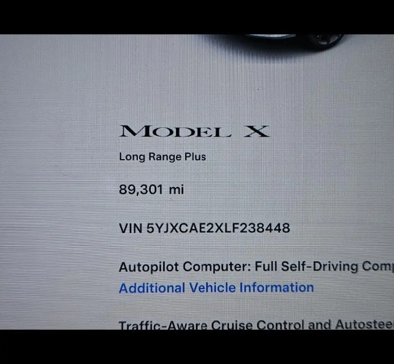 2020 TESLA MODEL X LONG RANGE PLUS photo 12