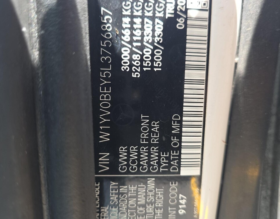 2020 MERCEDES-BENZ METRIS Cargo Van 126.0" WB photo 19