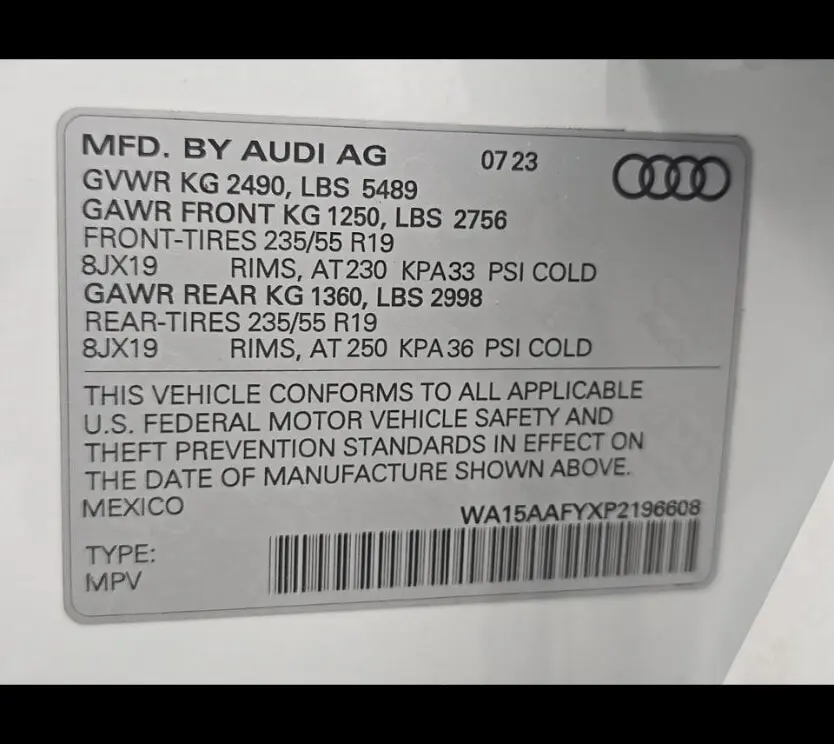 2023 AUDI Q5 SPORTBACK S LINE PREMIUM PLUS photo 10
