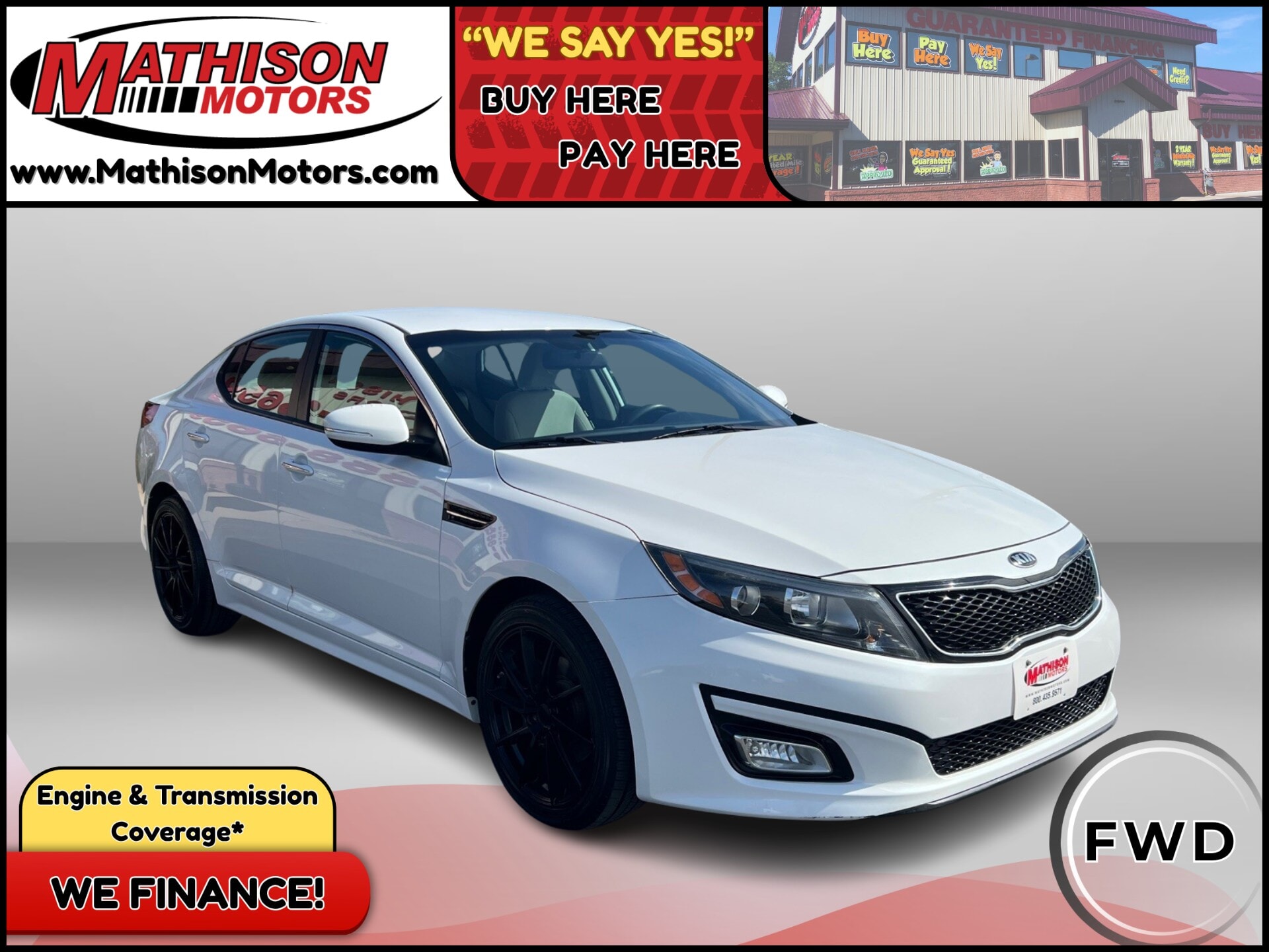  JP Motors Inc DBA Mathison Motors - 2015-KIA-OPTIMA-MATHISON-MN-Stock=24578