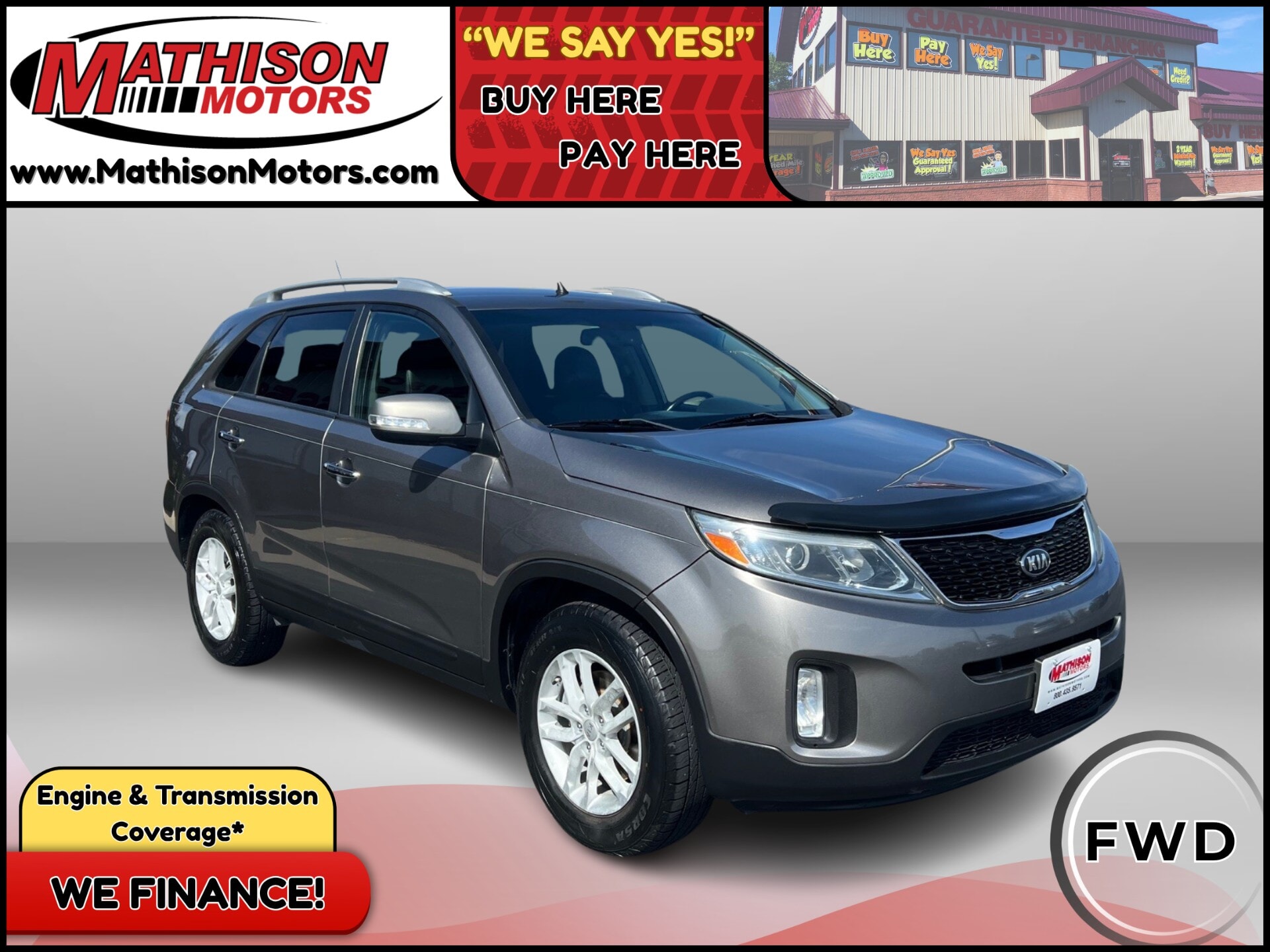  JP Motors Inc DBA Mathison Motors - 2015-KIA-SORENTO-MATHISON-MN-Stock=24663