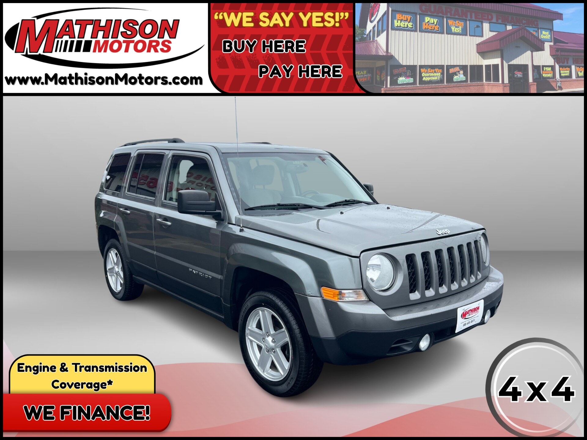  JP Motors Inc DBA Mathison Motors - 2014-JEEP-PATRIOT-MATHISON-MN-Stock=25087