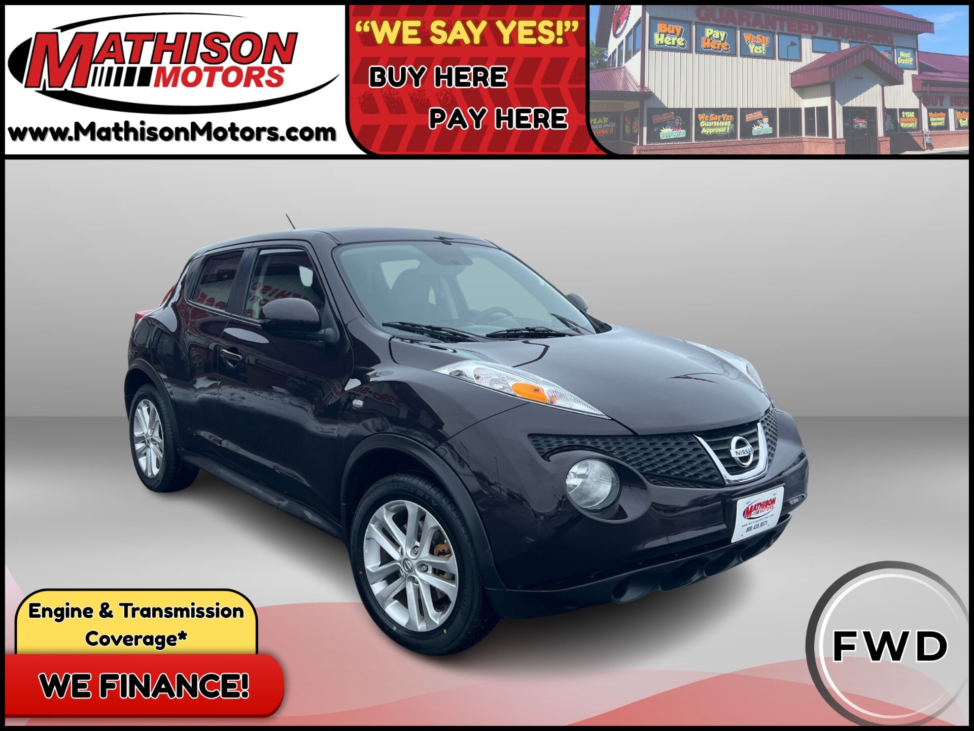 JP Motors Inc DBA Mathison Motors - 2014-NISSAN-JUKE-MATHISON-MN-Stock=25109