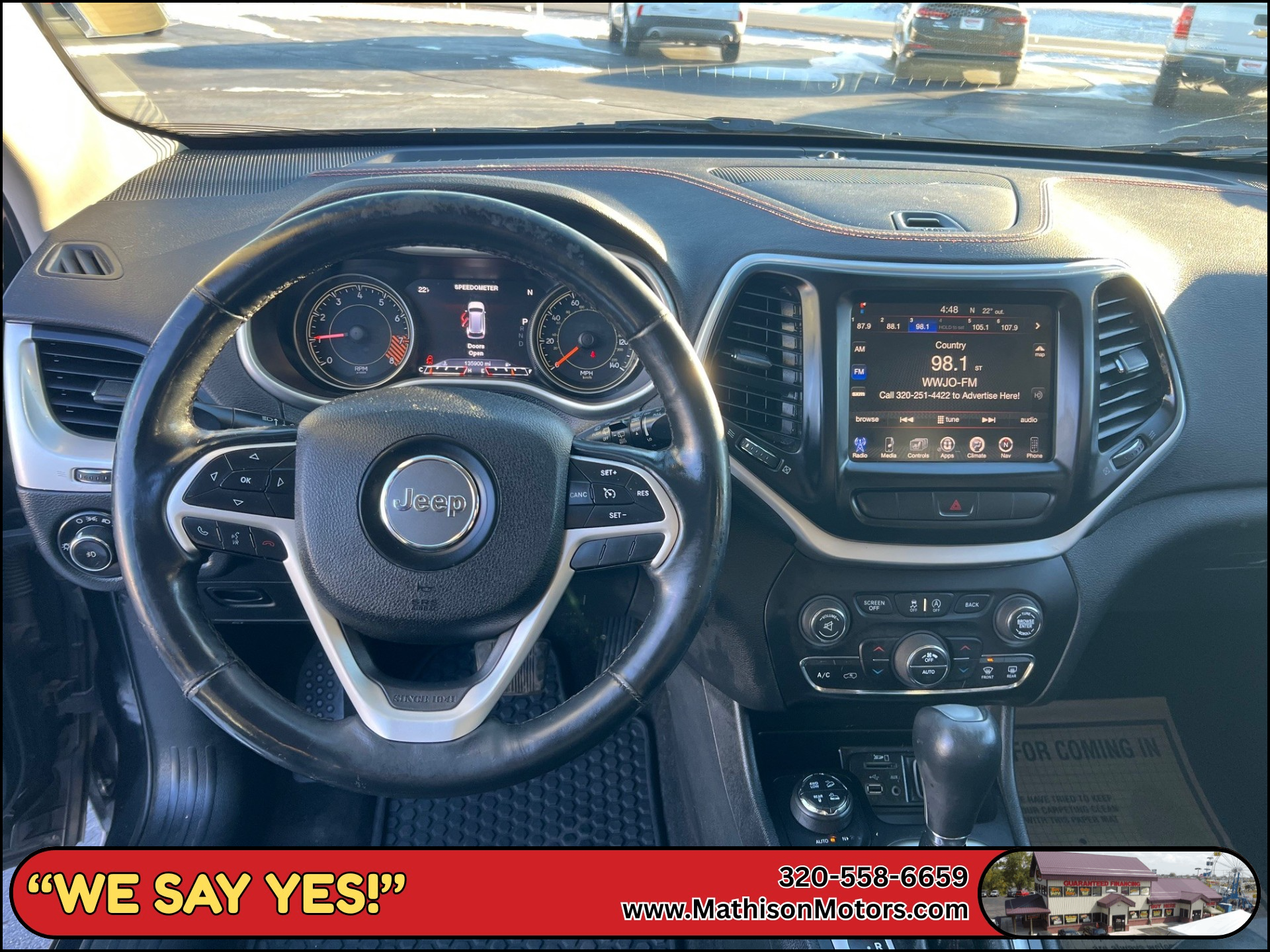 JP Motors Inc DBA Mathison Motors - Used vehicle - SUV JEEP CHEROKEE 2015