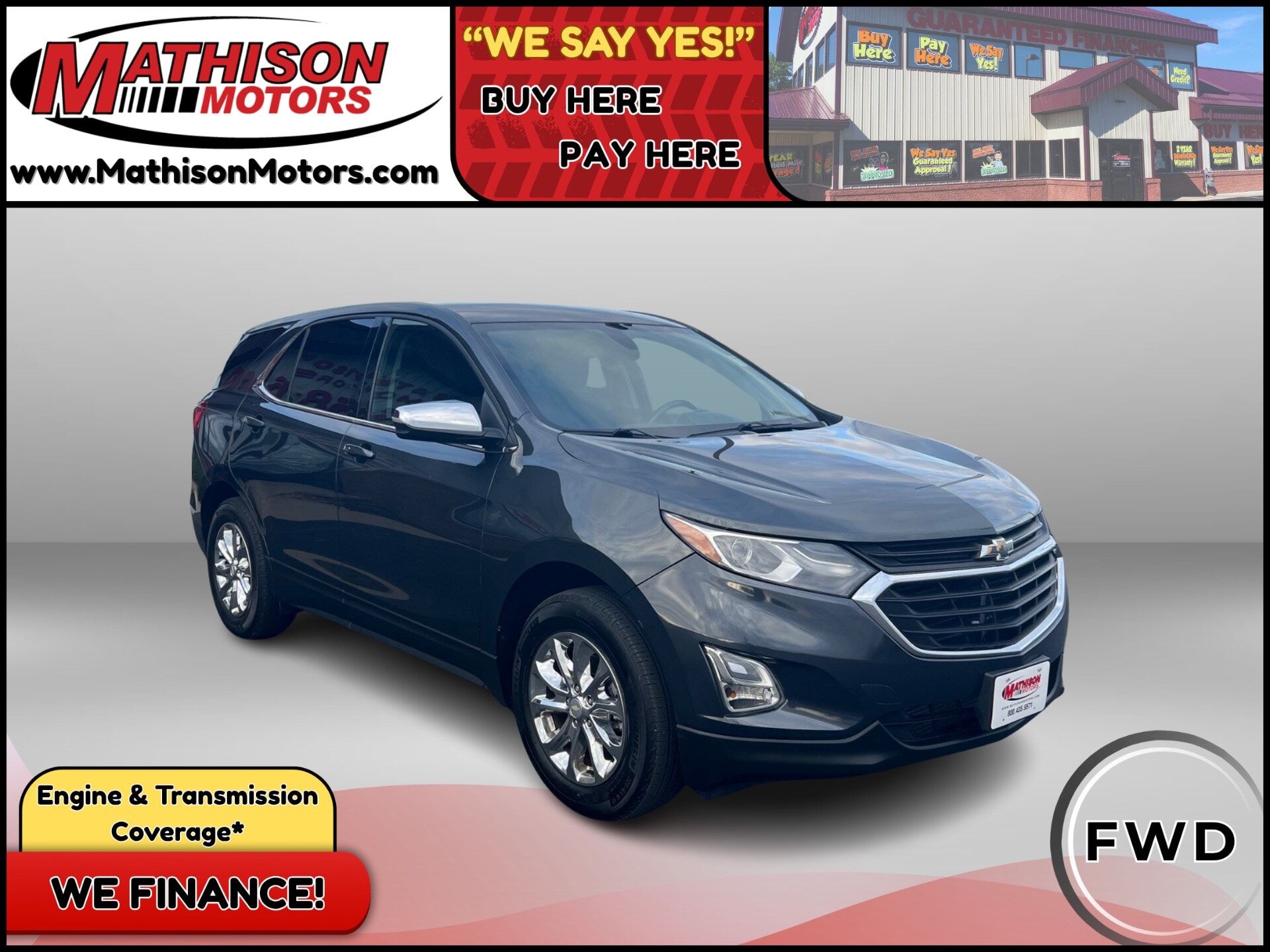  JP Motors Inc DBA Mathison Motors - 2018-CHEVROLET-EQUINOX-MATHISON-MN-Stock=25352