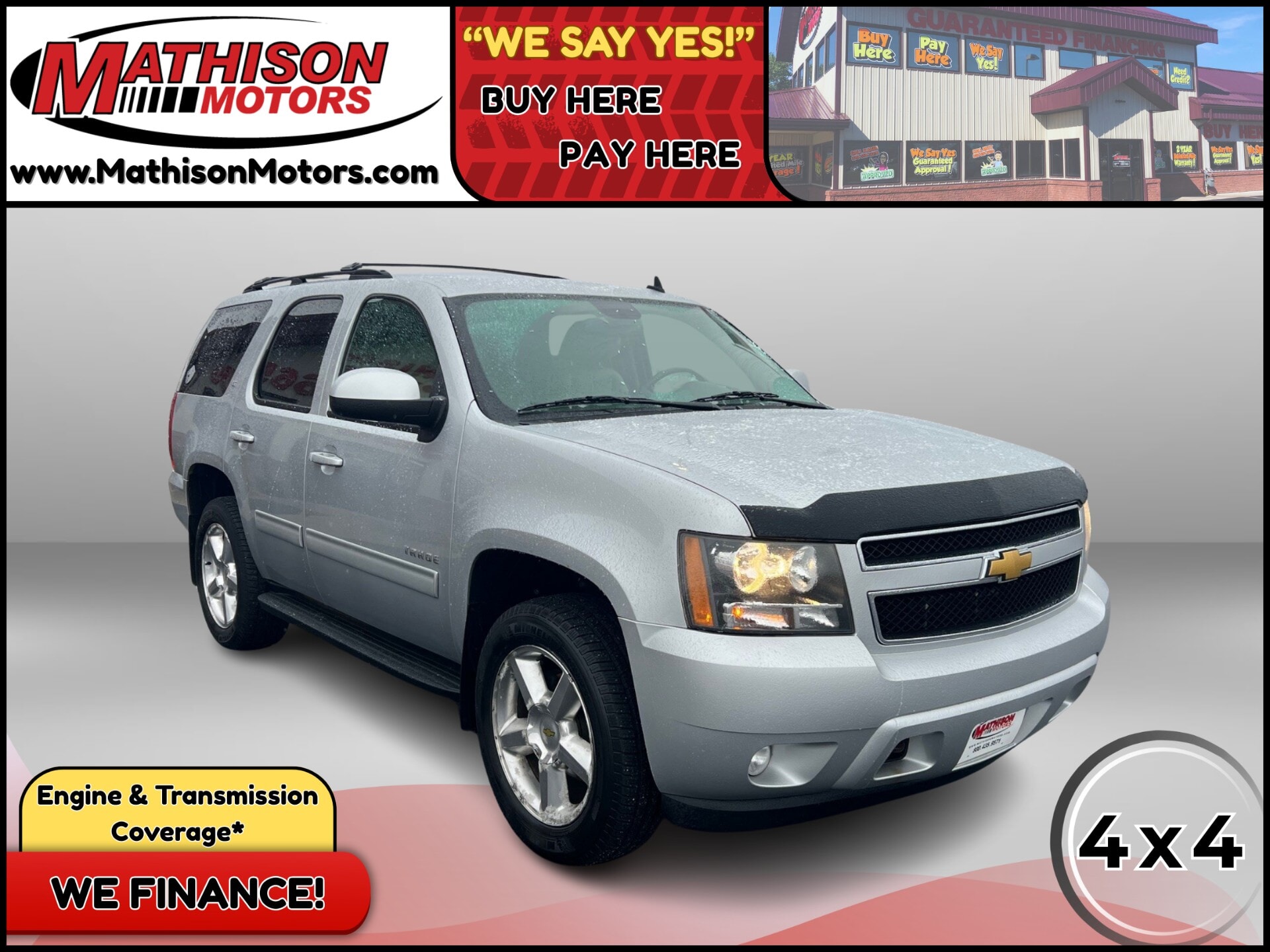  JP Motors Inc DBA Mathison Motors - 2013-CHEVROLET-TAHOE-MATHISON-MN-Stock=25373