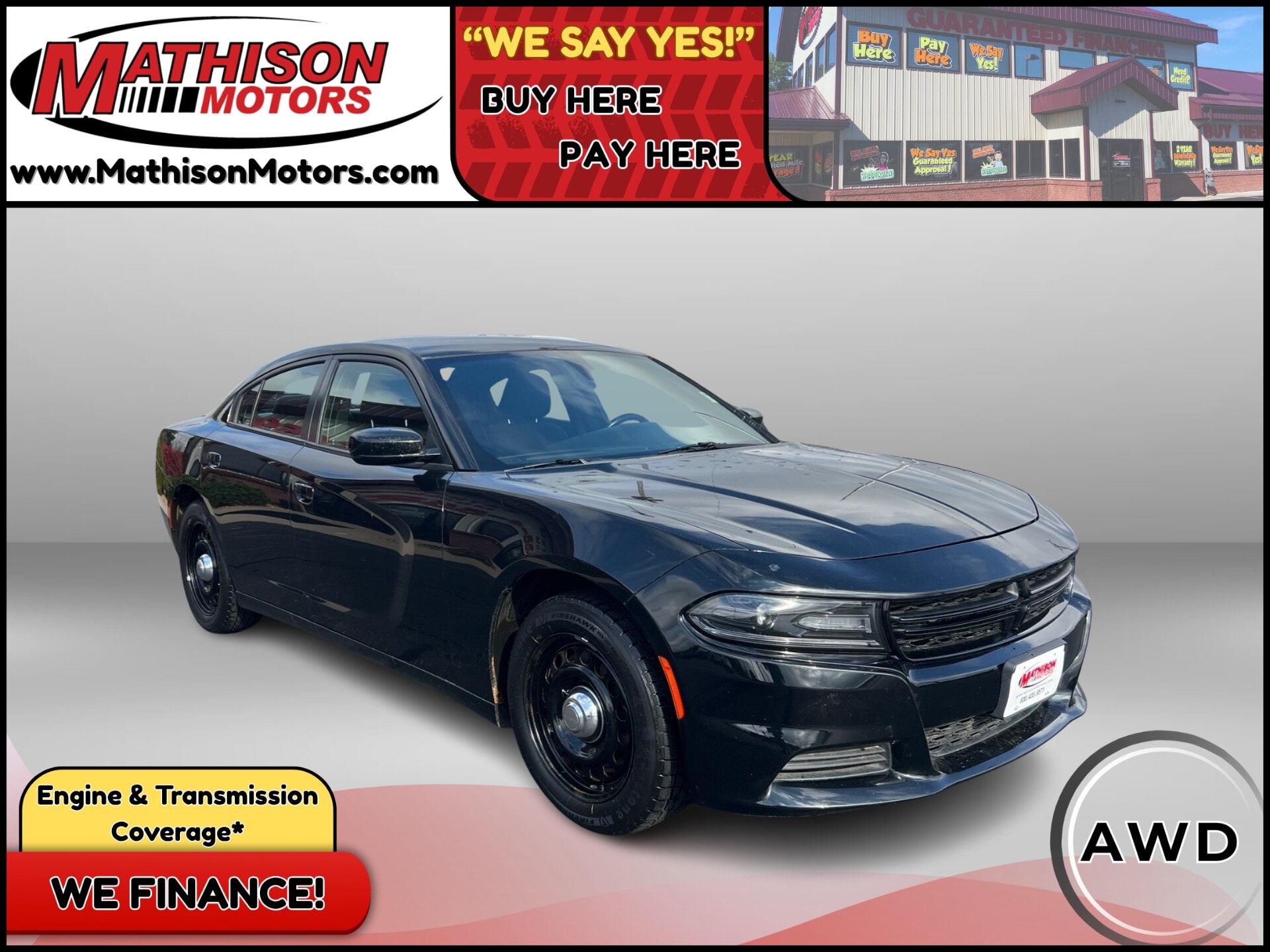 JP Motors Inc DBA Mathison Motors - Used vehicle - SEDAN DODGE CHARGER 2018