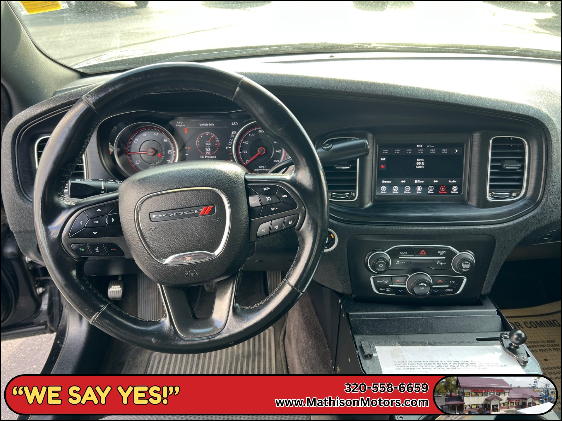 JP Motors Inc DBA Mathison Motors - Used vehicle - SEDAN DODGE CHARGER 2018