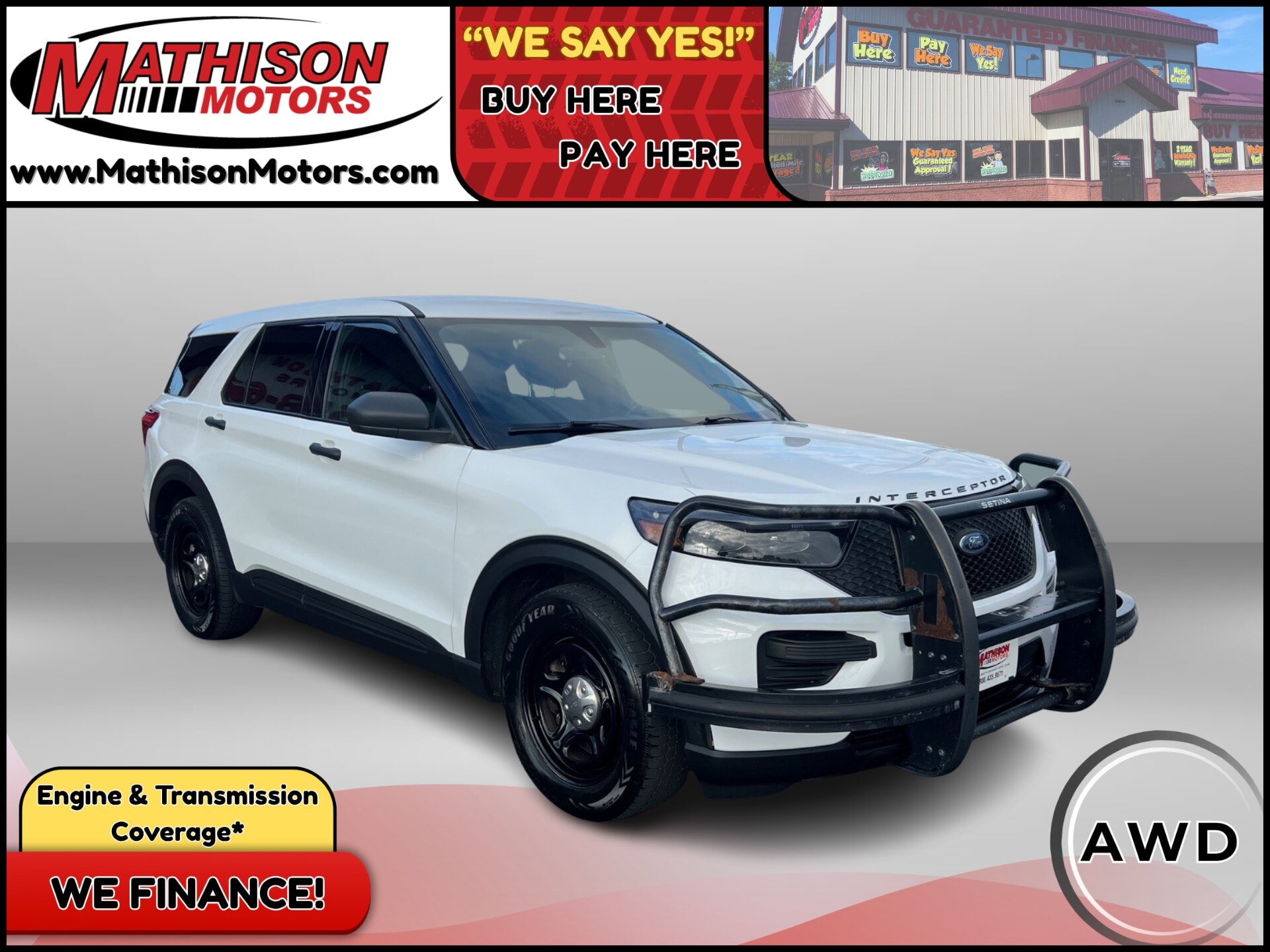 JP Motors Inc DBA Mathison Motors - 2020-FORD-POLICE-INTERCEPTOR-UTILITY-MATHISON-MN-Stock=25401