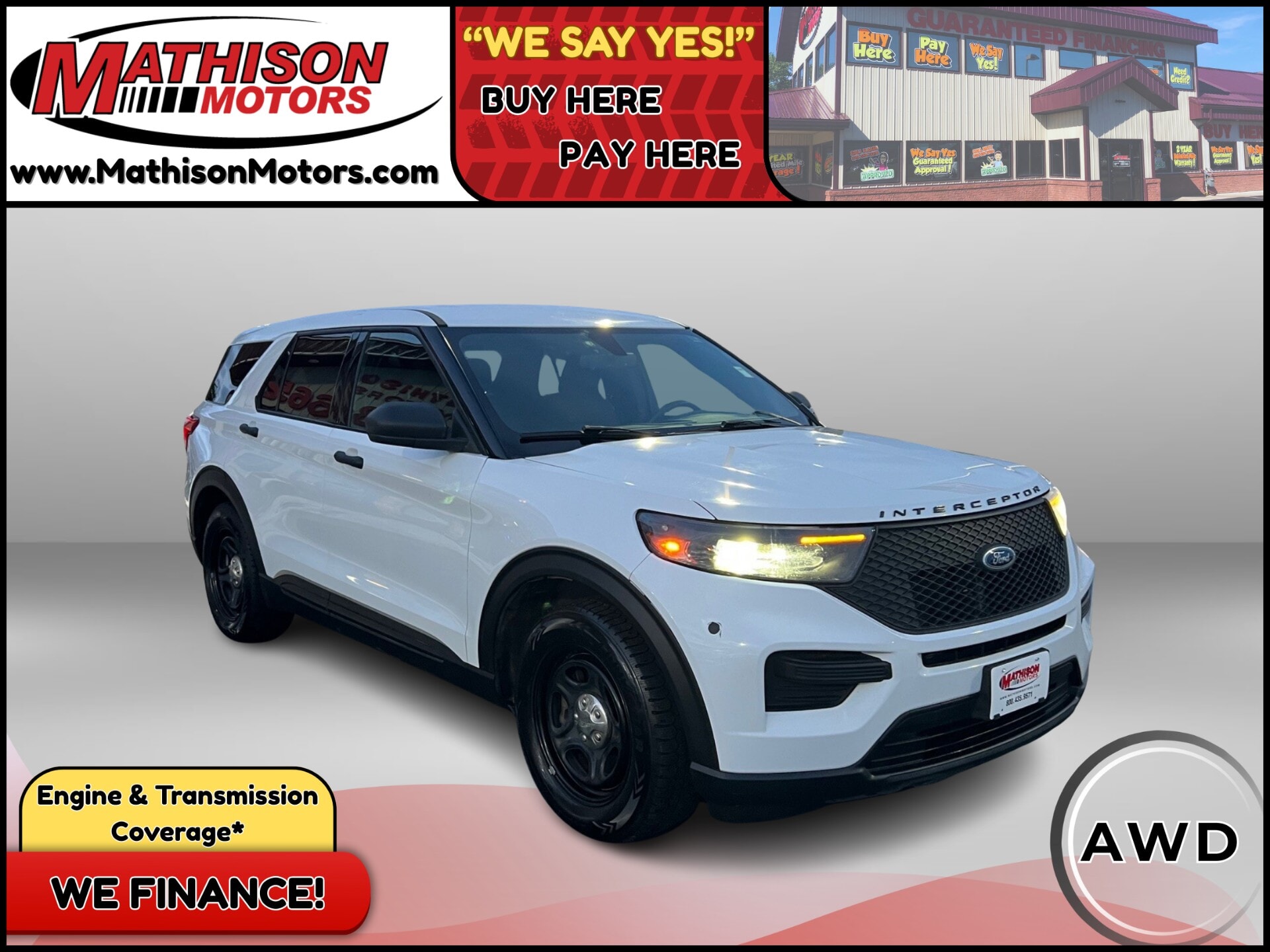 JP Motors Inc DBA Mathison Motors - 2020-FORD-POLICE-INTERCEPTOR-UTILITY-MATHISON-MN-Stock=25403