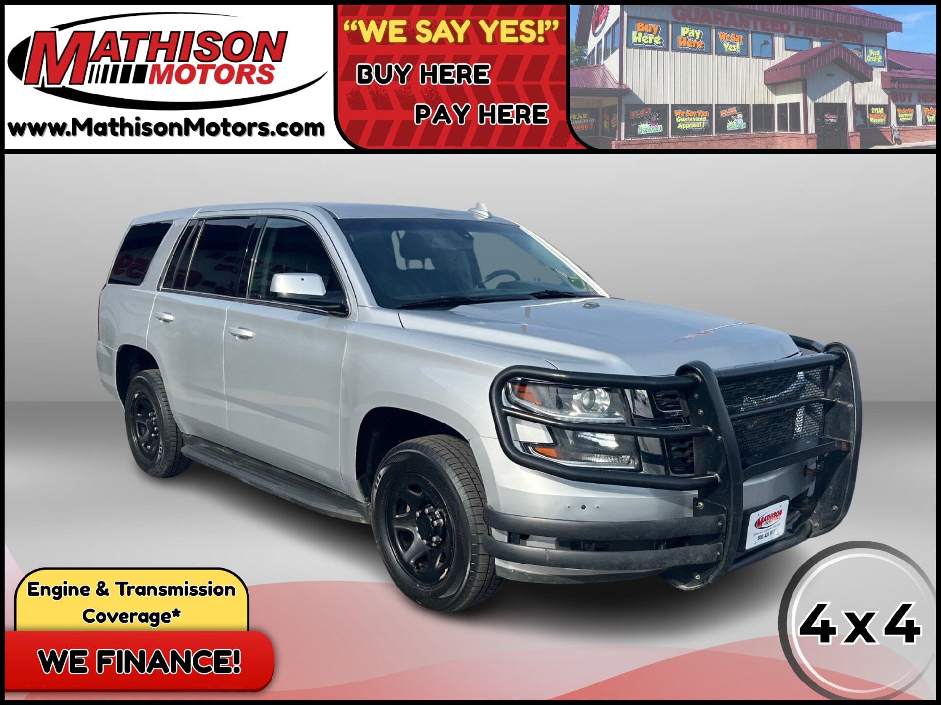 JP Motors Inc DBA Mathison Motors - 2019-CHEVROLET-TAHOE-MATHISON-MN-Stock=25405
