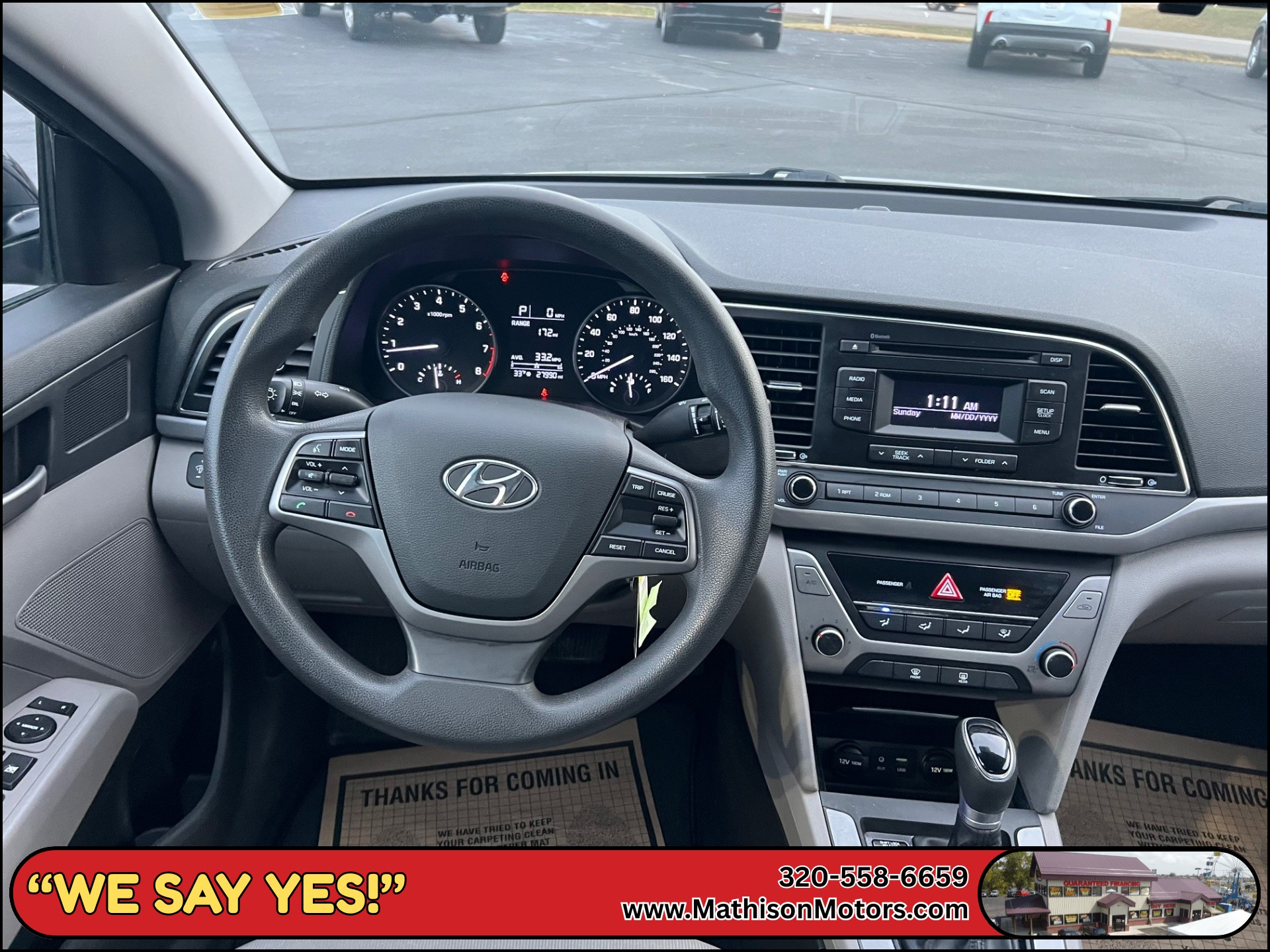 JP Motors Inc DBA Mathison Motors - Used vehicle - SEDAN HYUNDAI ELANTRA 2018