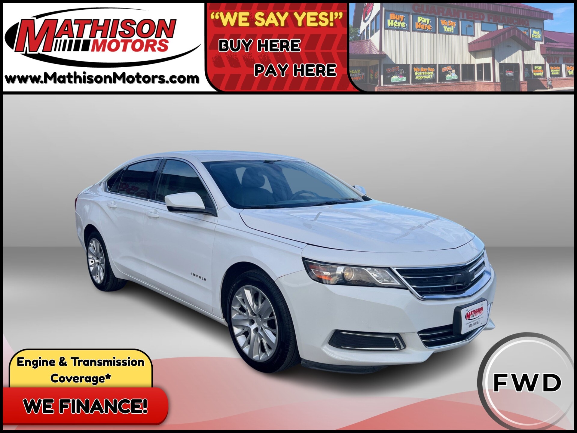 JP Motors Inc DBA Mathison Motors - Used vehicle - SEDAN CHEVROLET IMPALA 2019