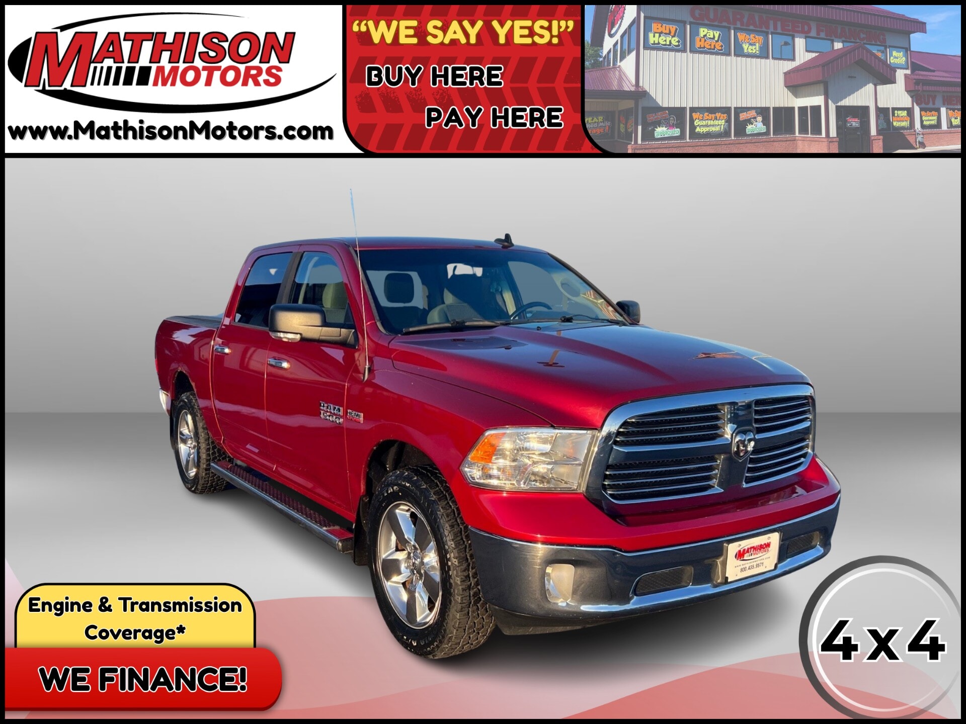 JP Motors Inc DBA Mathison Motors - Used vehicle - TRUCK RAM 1500 2015