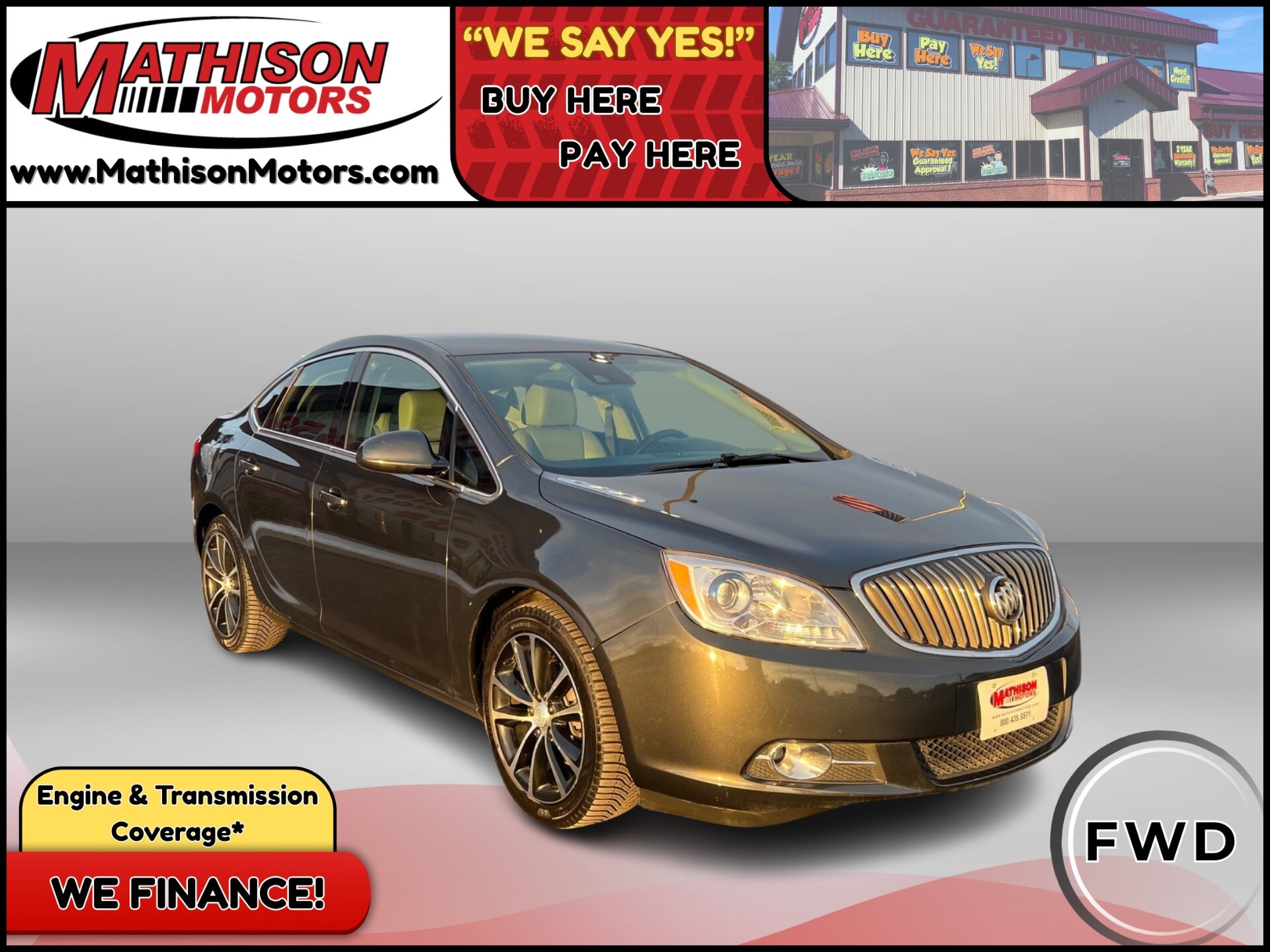 JP Motors Inc DBA Mathison Motors - Used vehicle - SEDAN BUICK VERANO 2017