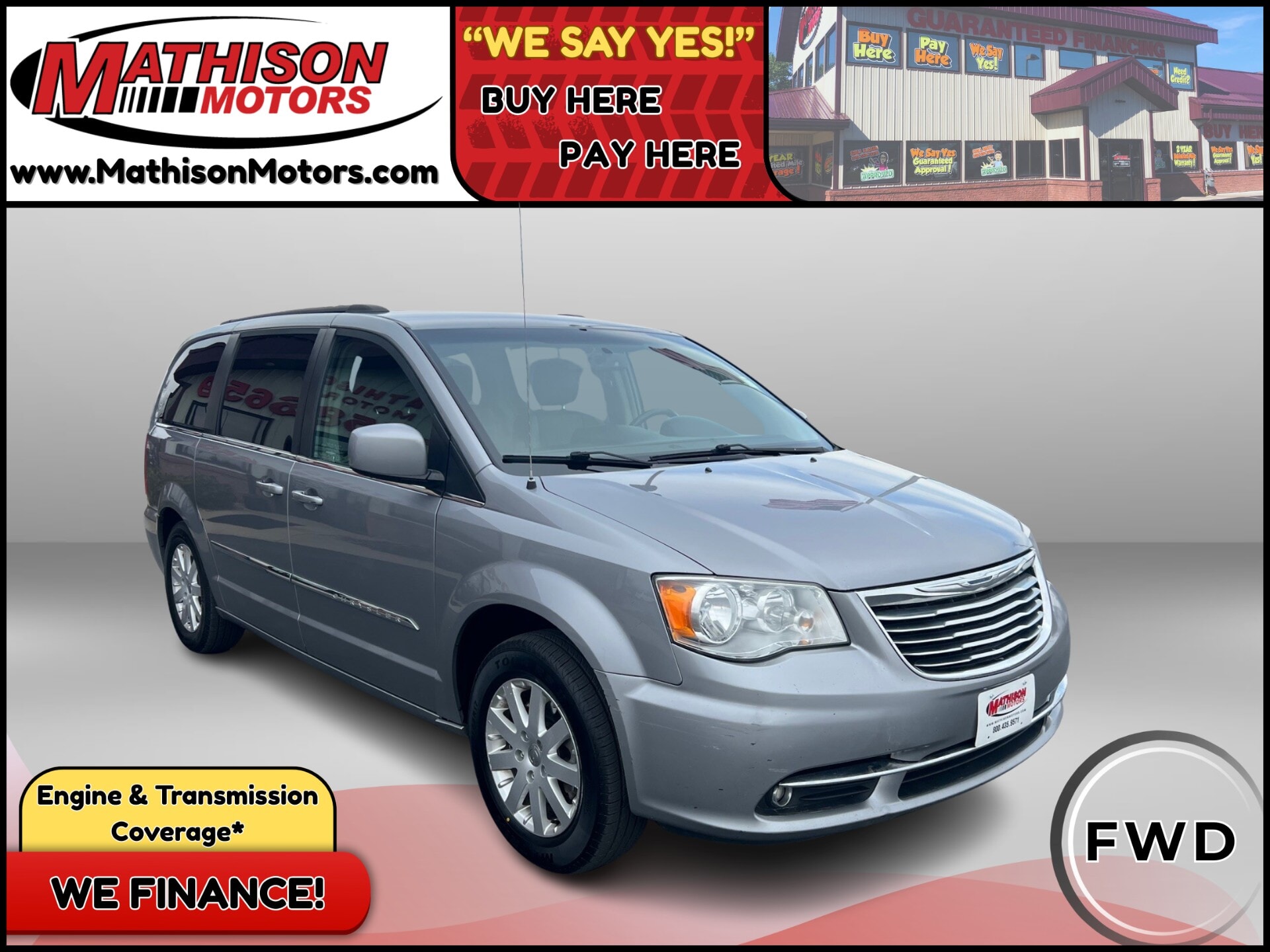 JP Motors Inc DBA Mathison Motors - Used vehicle - MINIVAN CHRYSLER TOWN AND COUNTRY 2016