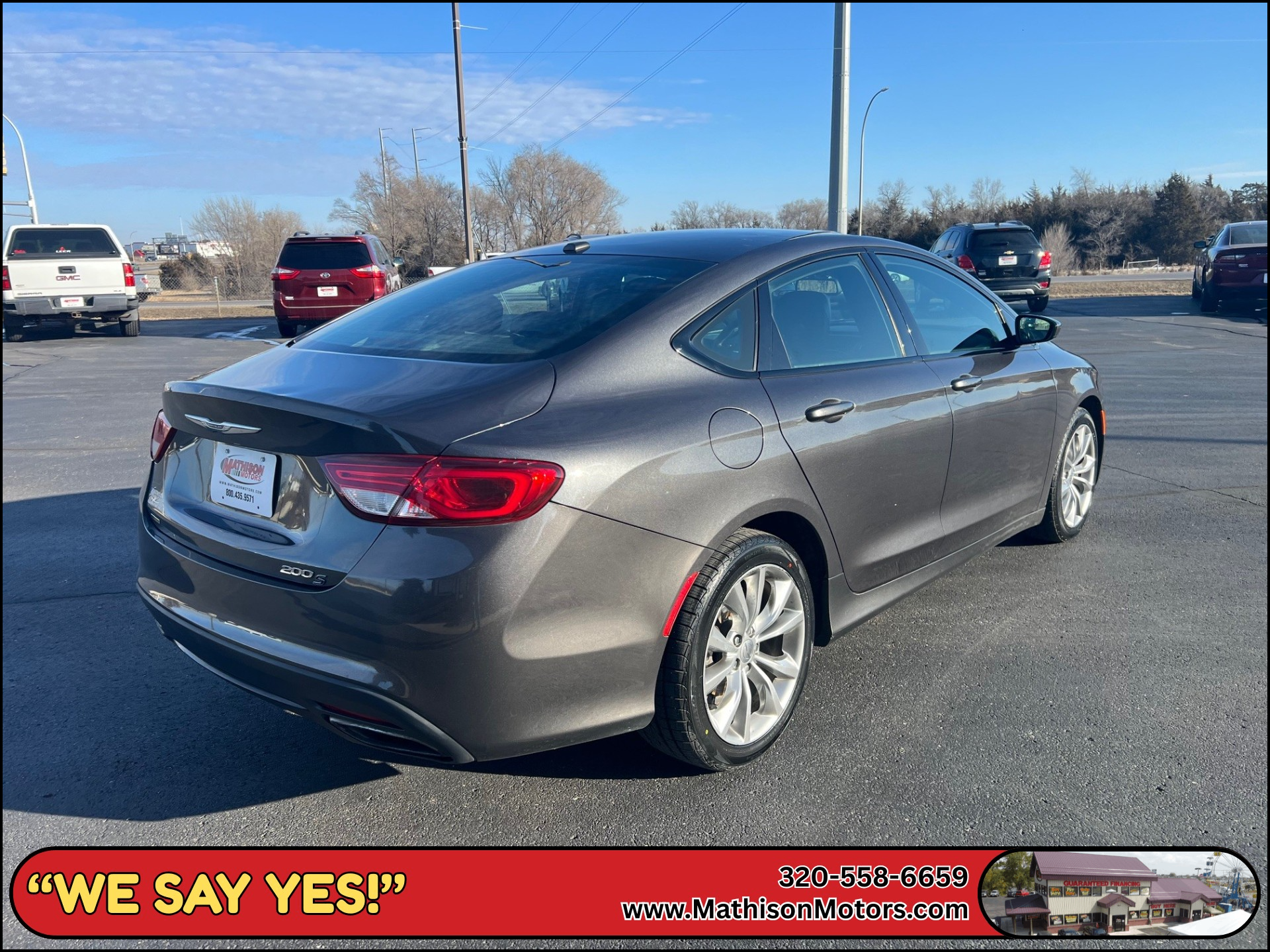 JP Motors Inc DBA Mathison Motors - Used vehicle - SEDAN CHRYSLER 200 2015