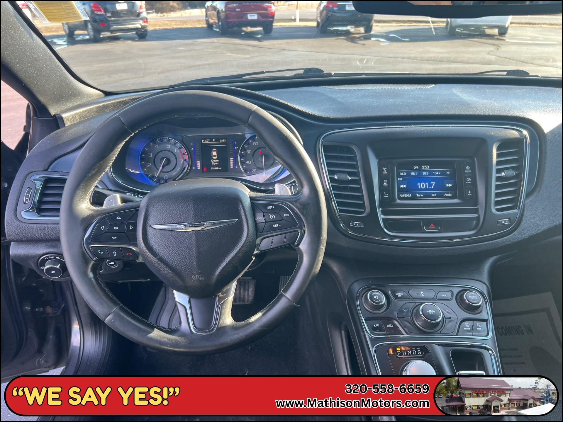 JP Motors Inc DBA Mathison Motors - Used vehicle - SEDAN CHRYSLER 200 2015