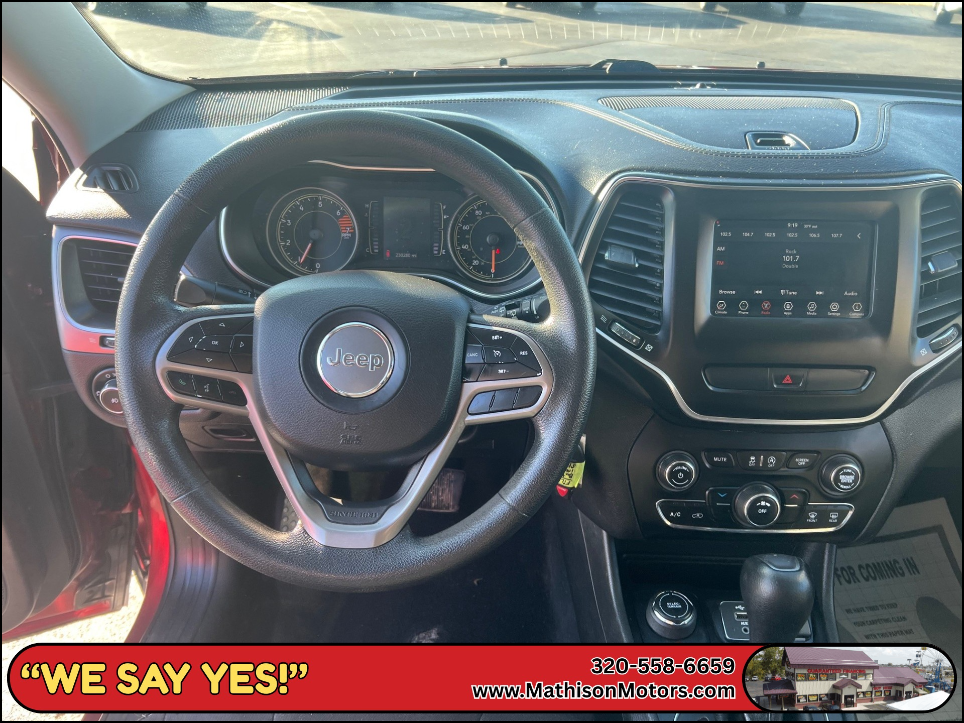 JP Motors Inc DBA Mathison Motors - Used vehicle - SUV JEEP CHEROKEE 2019