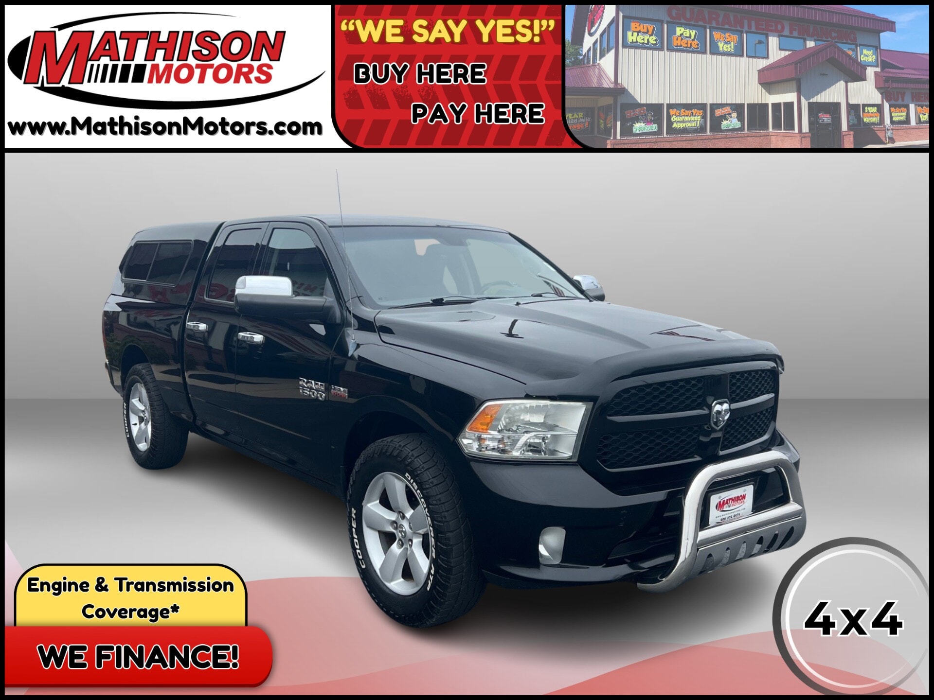 JP Motors Inc DBA Mathison Motors - Used vehicle - TRUCK RAM 1500 2013