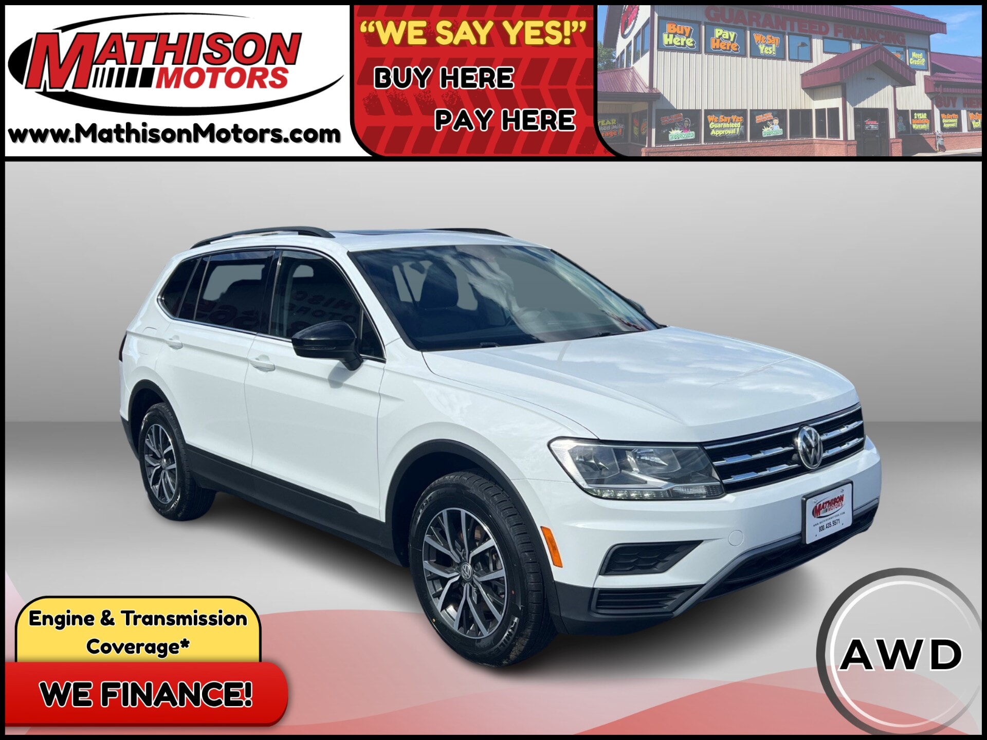 JP Motors Inc DBA Mathison Motors - Used vehicle - SUV VOLKSWAGEN TIGUAN 2019