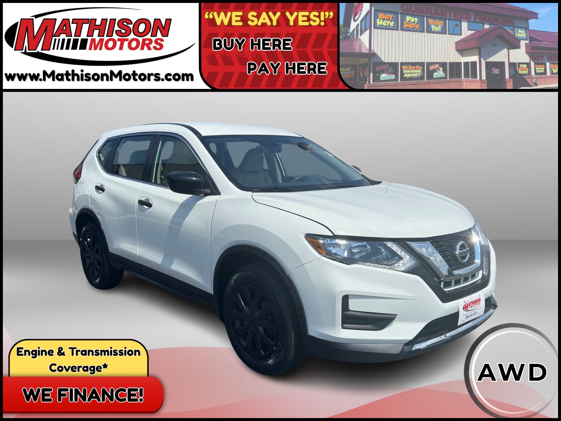 JP Motors Inc DBA Mathison Motors - Used vehicle - SUV NISSAN ROGUE 2017
