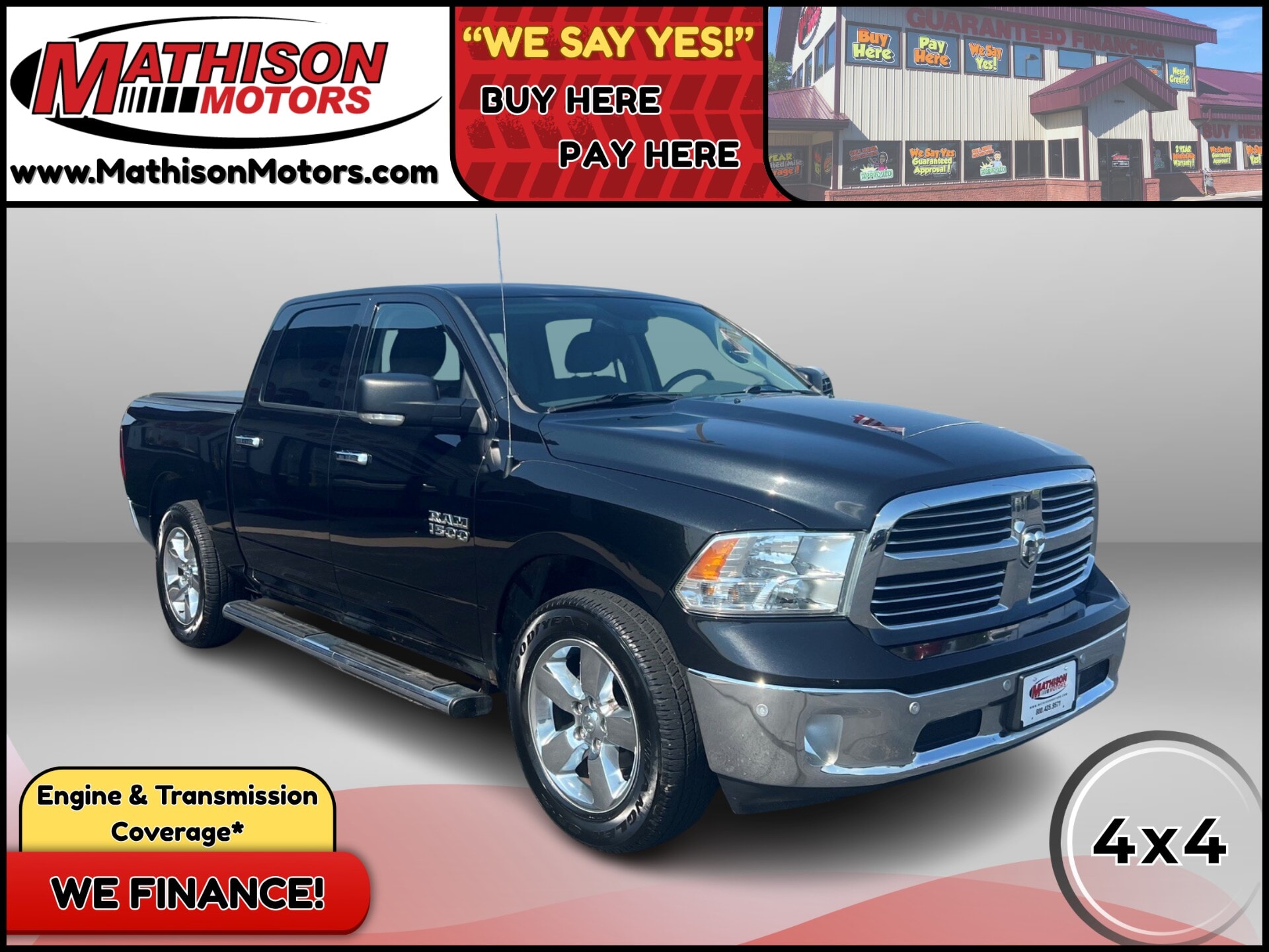 JP Motors Inc DBA Mathison Motors - Used vehicle - TRUCK RAM 1500 2017