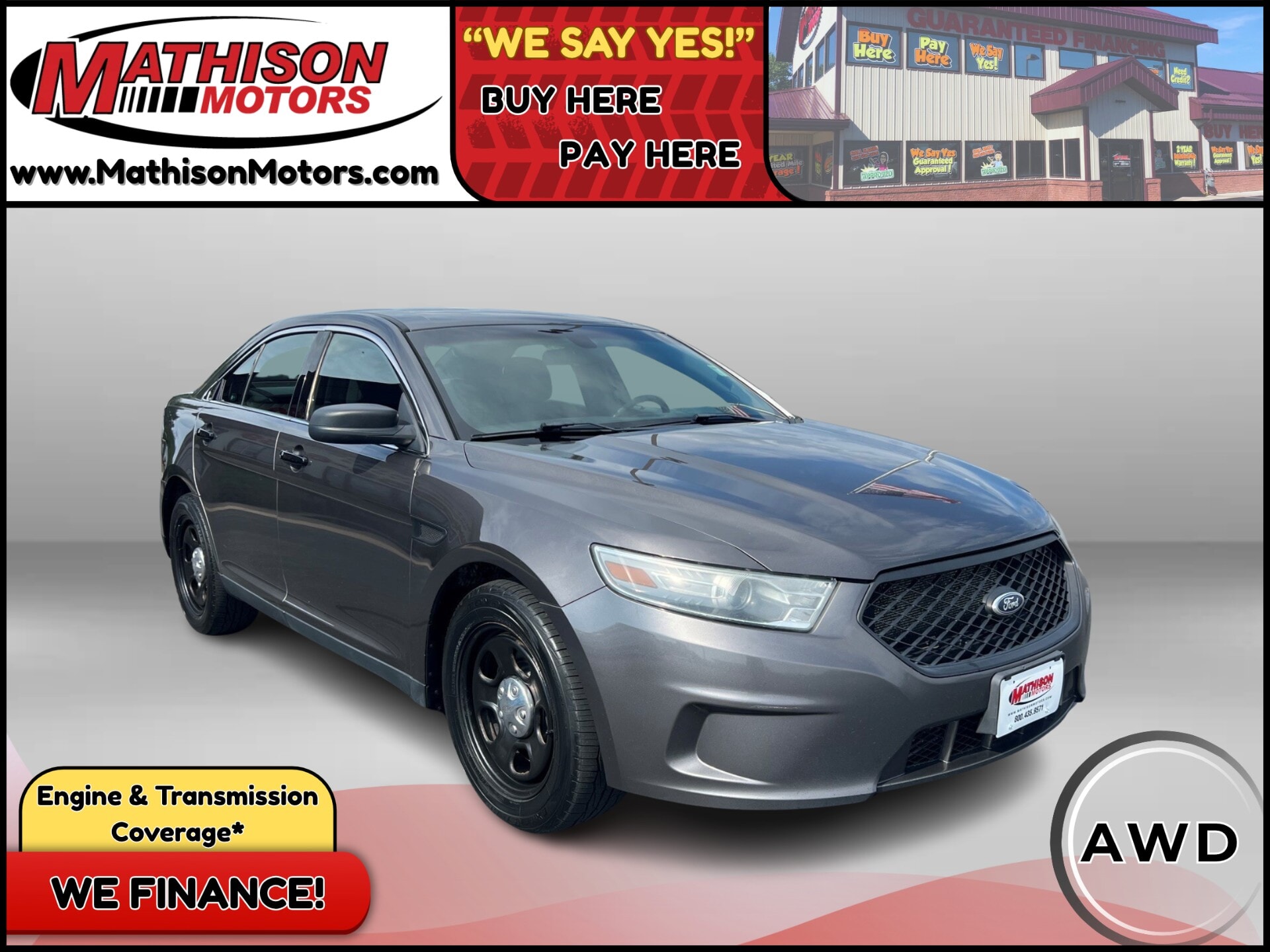 JP Motors Inc DBA Mathison Motors - 2014-FORD-TAURUS-MATHISON-MN-Stock=25602