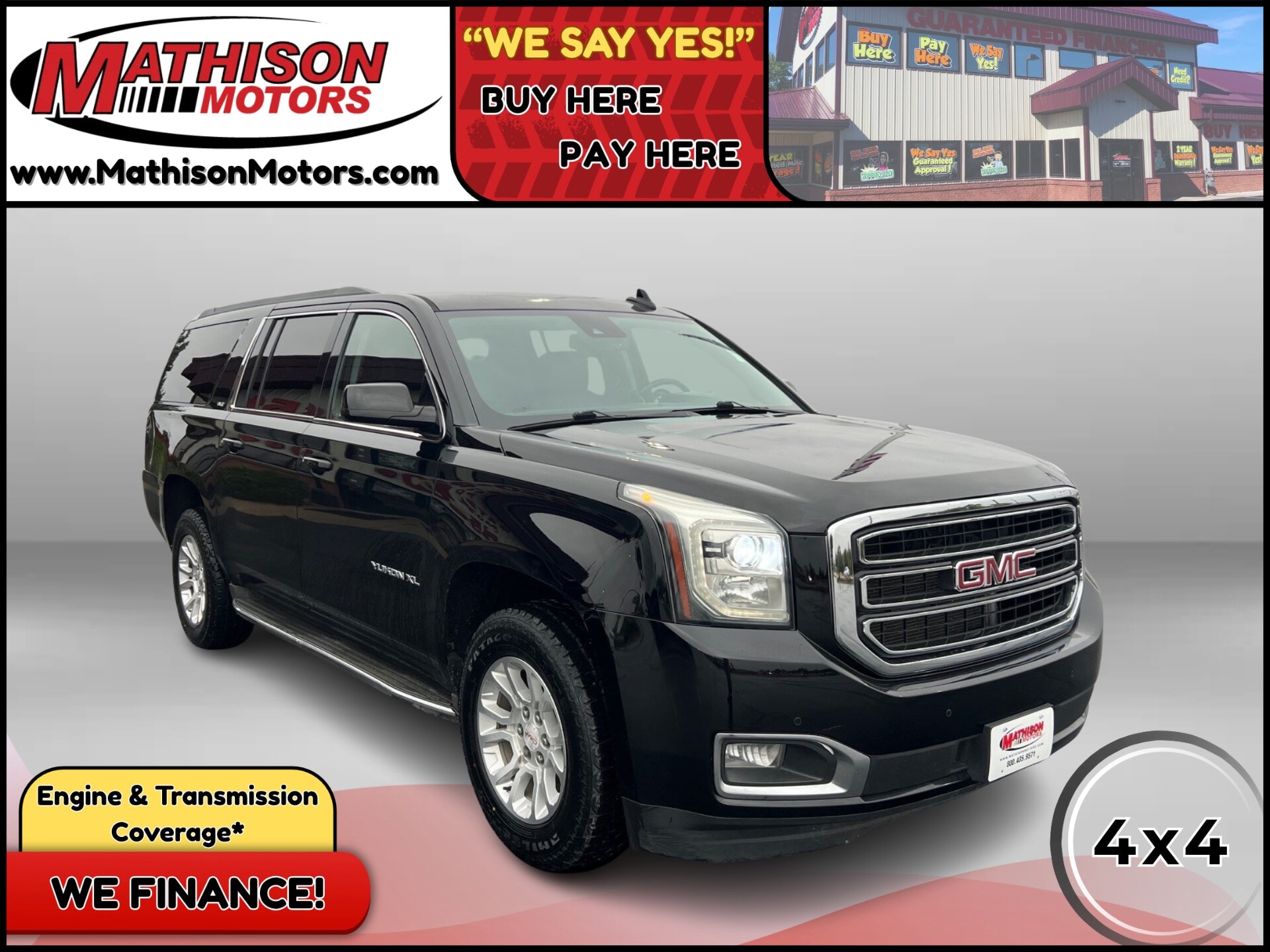  JP Motors Inc DBA Mathison Motors - 2016-GMC-YUKON-XL-MATHISON-MN-Stock=25604