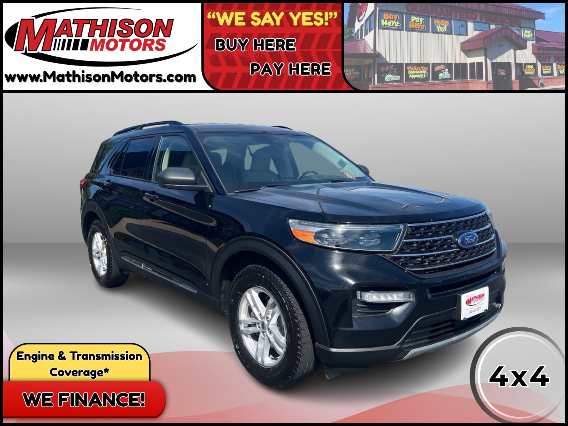 JP Motors Inc DBA Mathison Motors - Used vehicle - SUV FORD EXPLORER 2020