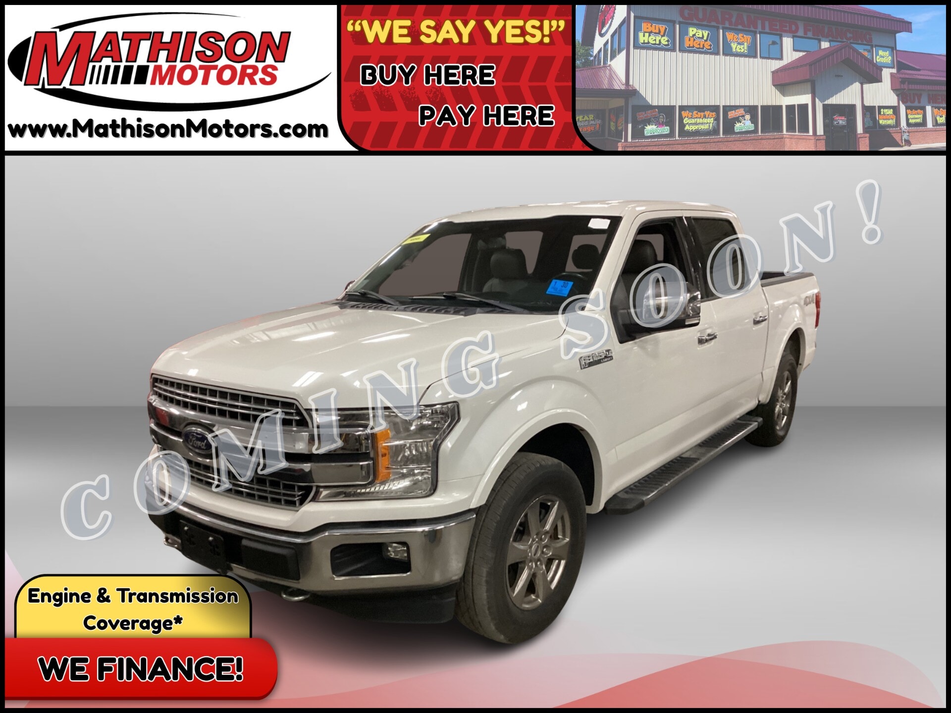  JP Motors Inc DBA Mathison Motors - 2020-FORD-F-150-MATHISON-MN-Stock=25617