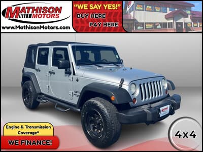  JP Motors Inc DBA Mathison Motors - Used JEEP WRANGLER-UNLIMITED 2012 MATHISON SPORT for sale