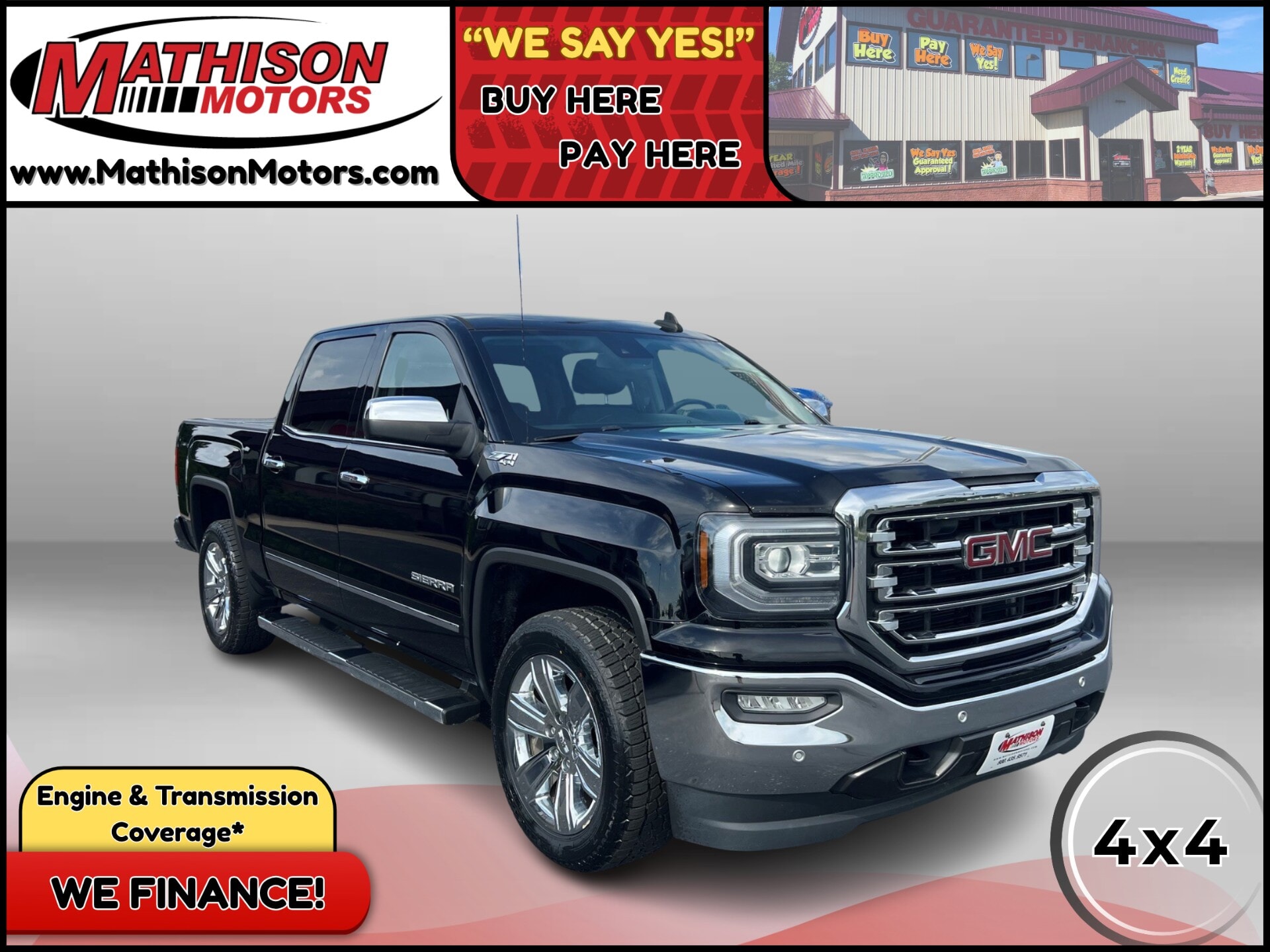 JP Motors Inc DBA Mathison Motors - Used vehicle - TRUCK GMC SIERRA 1500 2018