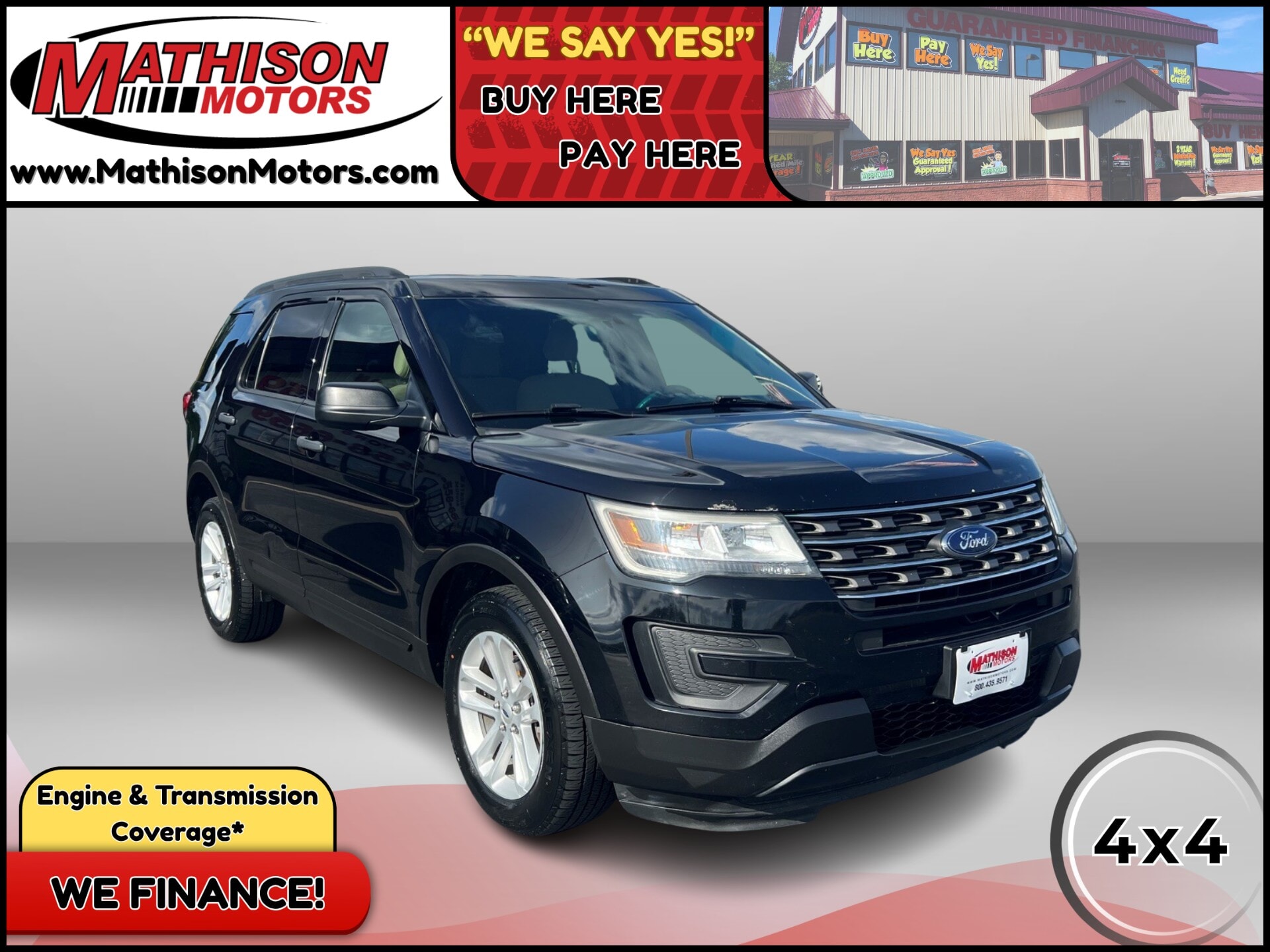 JP Motors Inc DBA Mathison Motors - Used vehicle - SUV FORD EXPLORER 2016