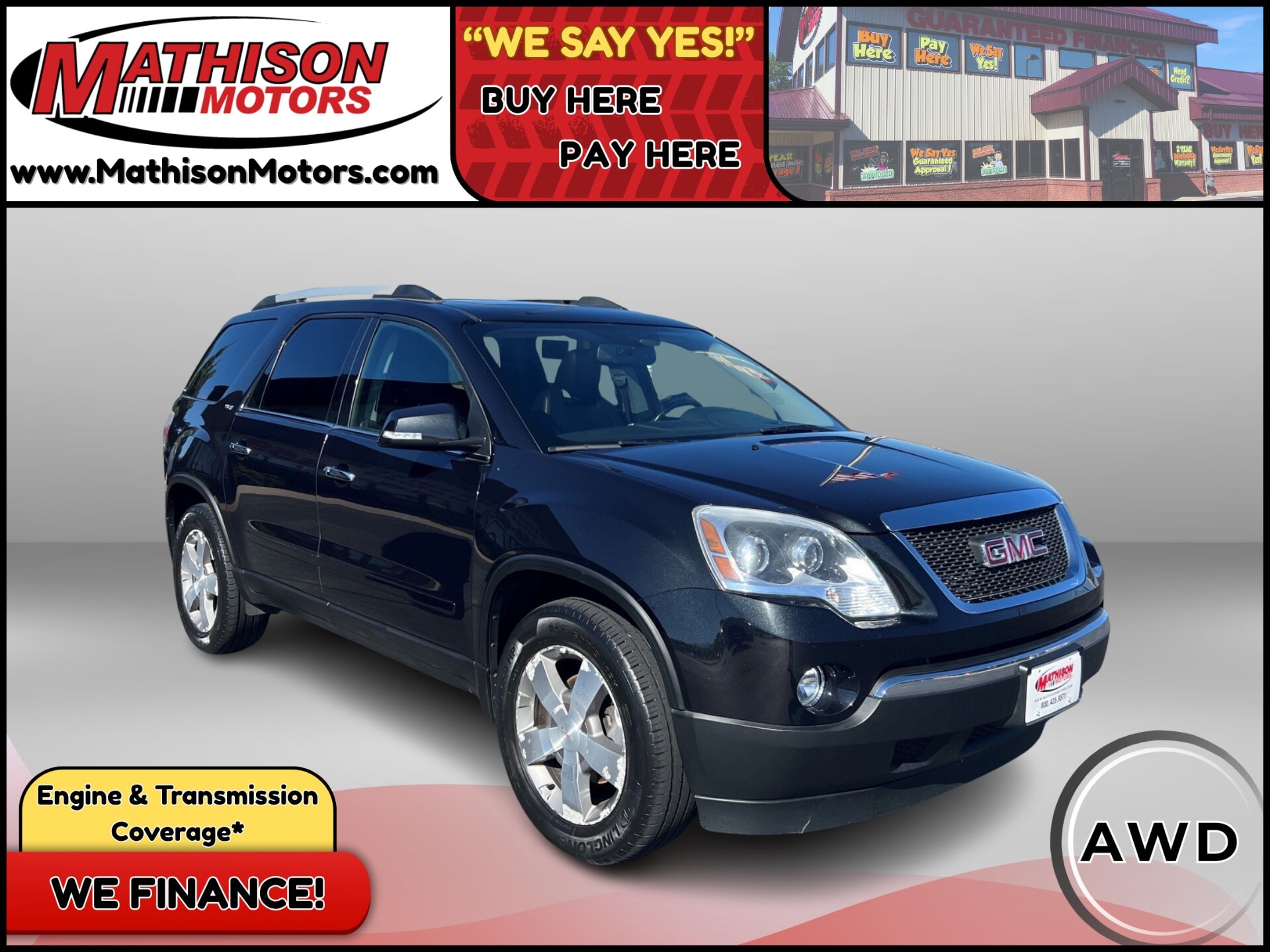 JP Motors Inc DBA Mathison Motors - Used vehicle - SUV GMC ACADIA 2012