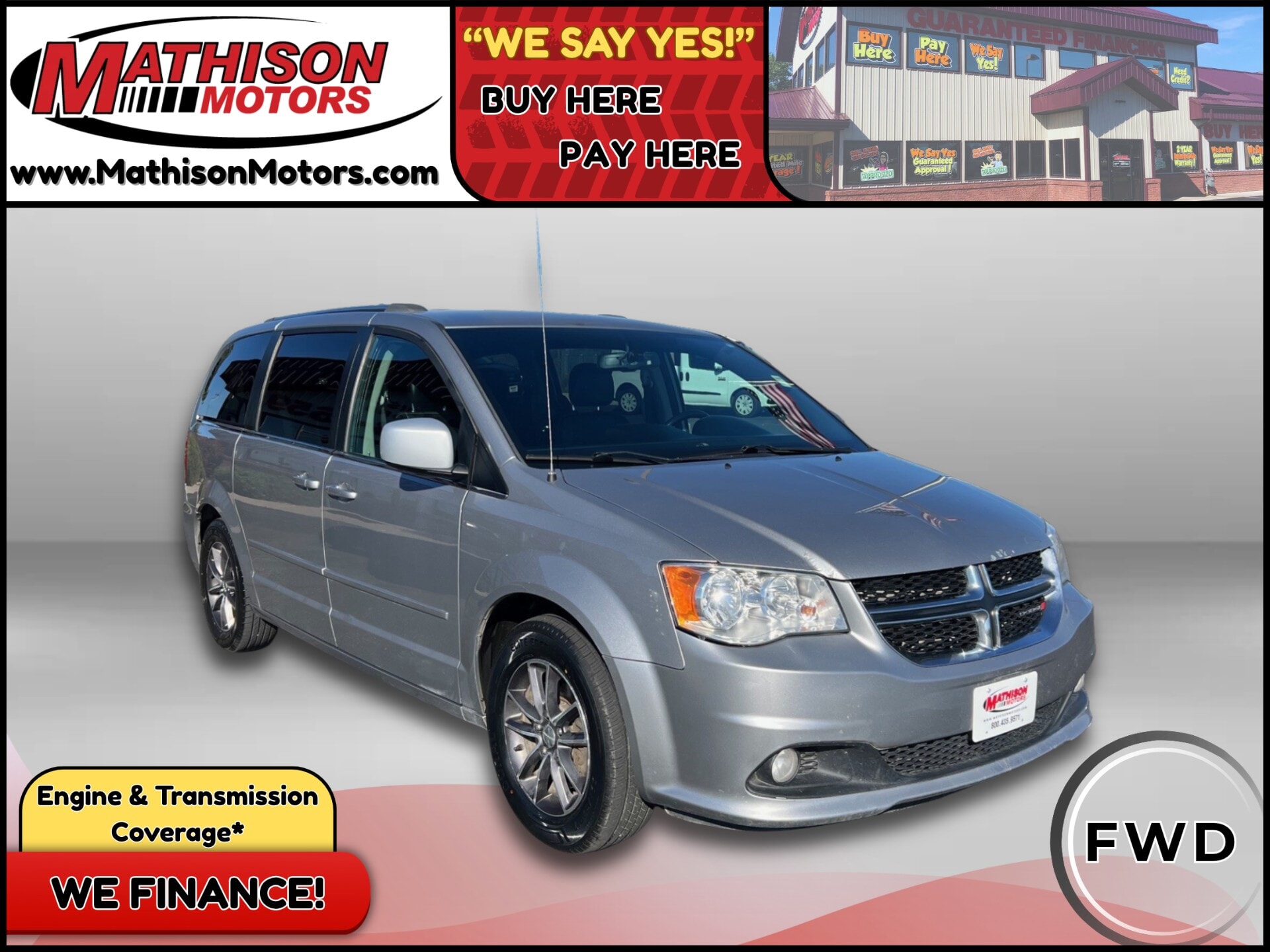 JP Motors Inc DBA Mathison Motors - Used vehicle - MINIVAN DODGE GRAND CARAVAN 2017