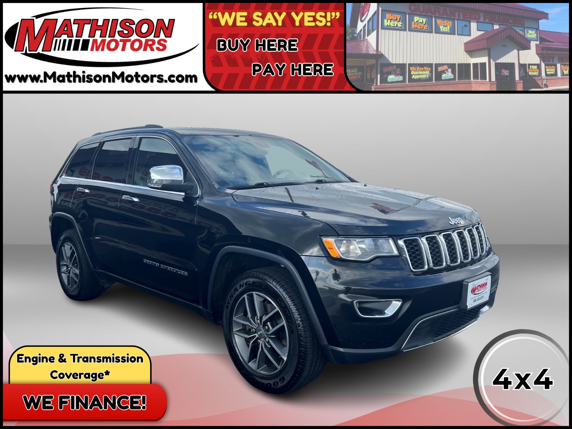 JP Motors Inc DBA Mathison Motors - Used vehicle - SUV JEEP GRAND CHEROKEE 2017