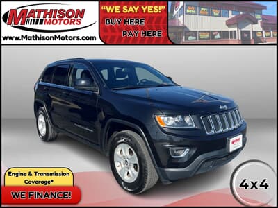  JP Motors Inc DBA Mathison Motors - Used JEEP GRAND-CHEROKEE 2016 MATHISON LAREDO for sale