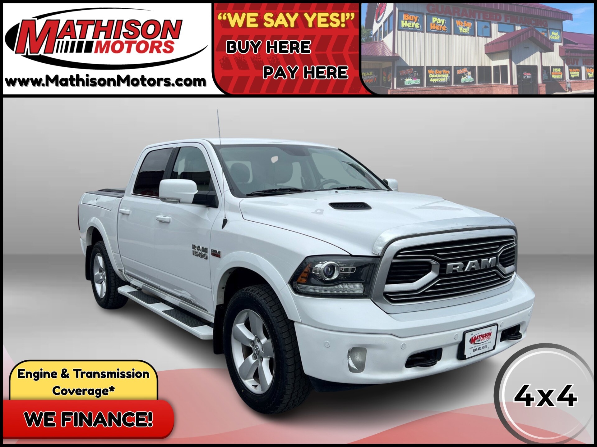 JP Motors Inc DBA Mathison Motors - Used vehicle - TRUCK RAM 1500 2018
