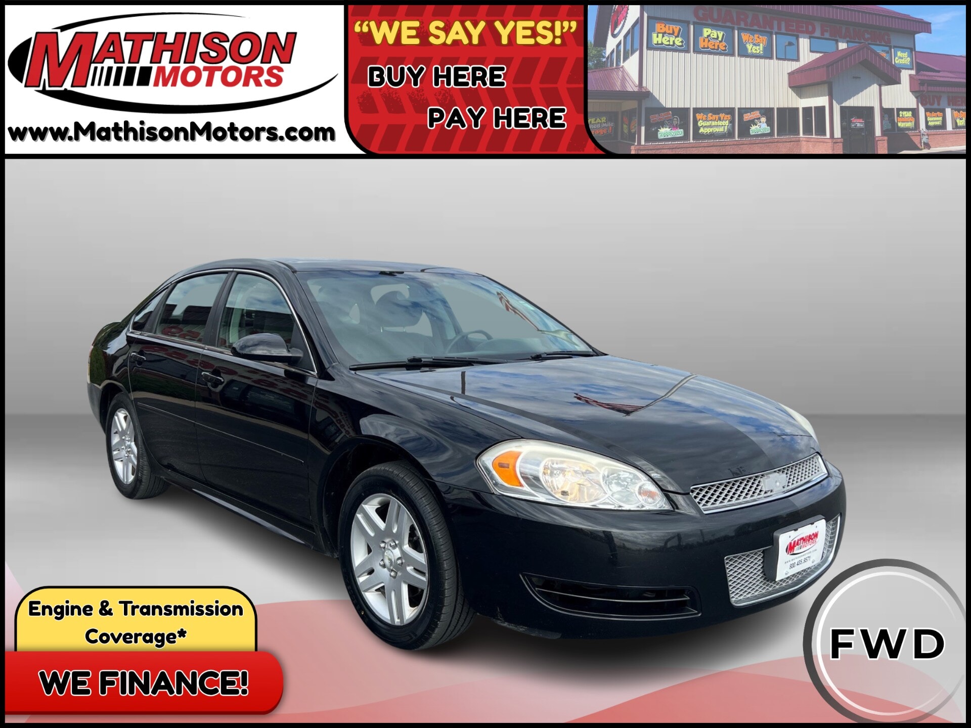JP Motors Inc DBA Mathison Motors - Used vehicle - SEDAN CHEVROLET IMPALA LIMITED 2015