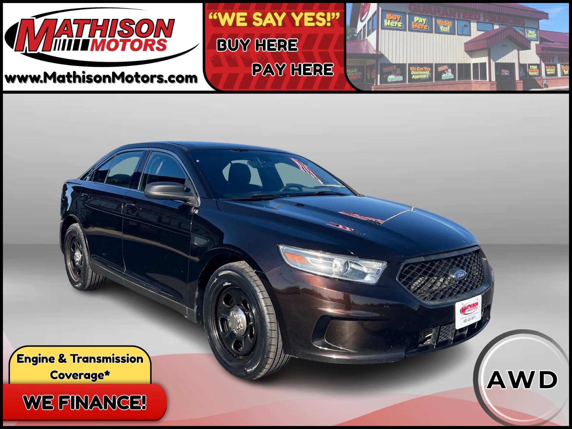 JP Motors Inc DBA Mathison Motors - Used vehicle - SEDAN FORD POLICE INTERCEPTOR 2016