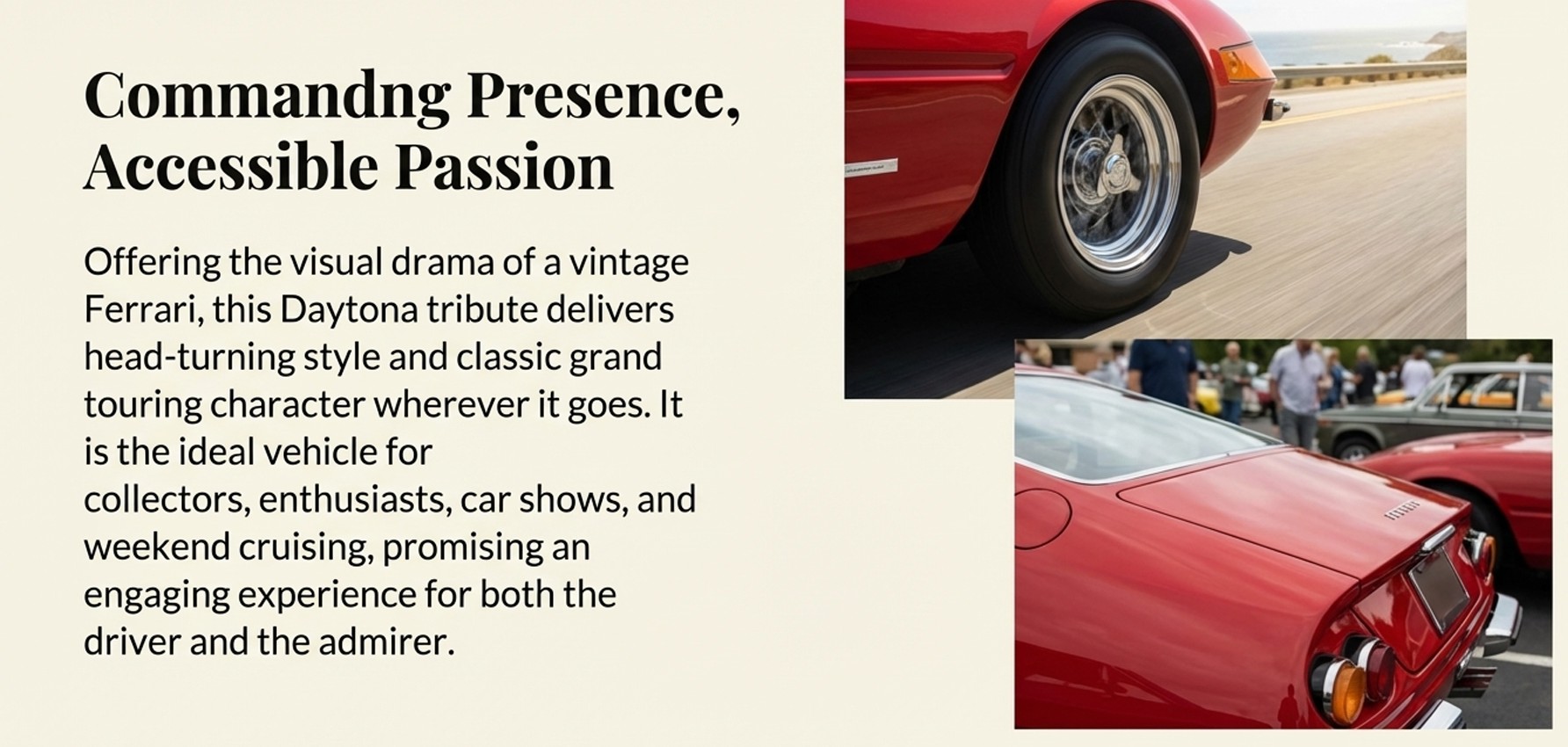 The New Auto Toy Store LLC - Used vehicle - CONVERTIBLE FERRARI DAYTONA/REPLICA 1972