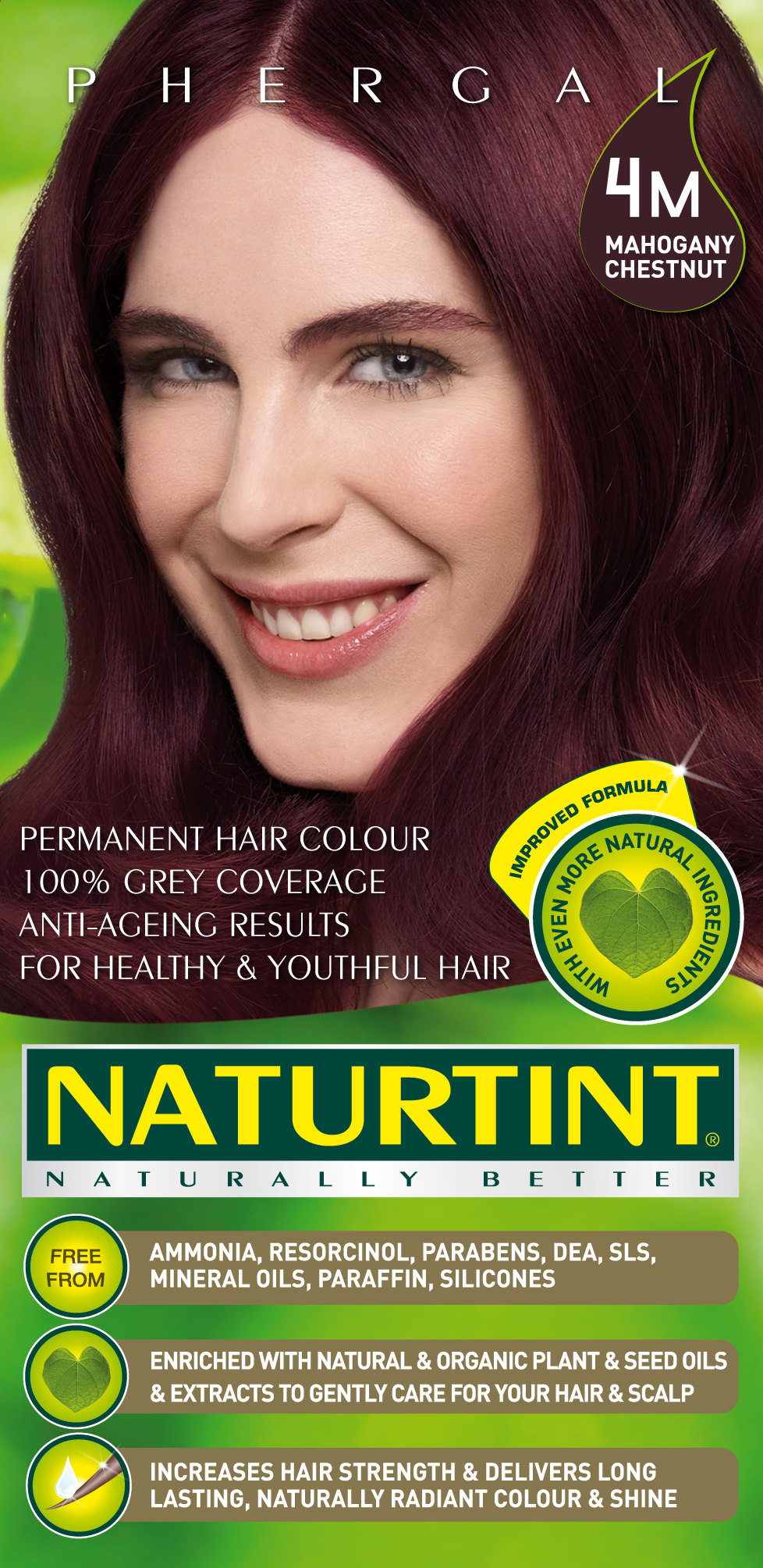Permanent Hair Colorant Mahogany Chestnut (4M) by Naturtint