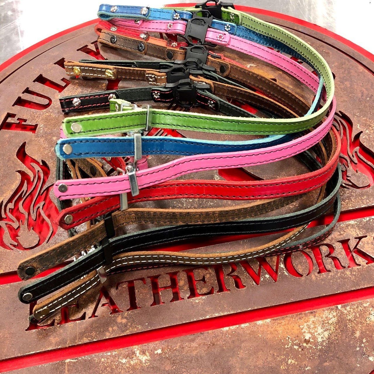 Leather Fire Helmet Chin Strap 3 Pack by Fully Involved Leatherworks