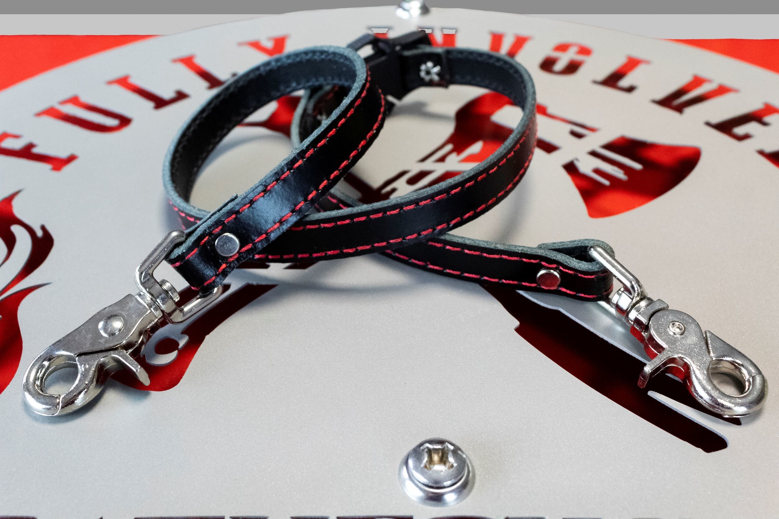 Leather Firefighter Scba Mask Strap by Fully Involved Leatherworks