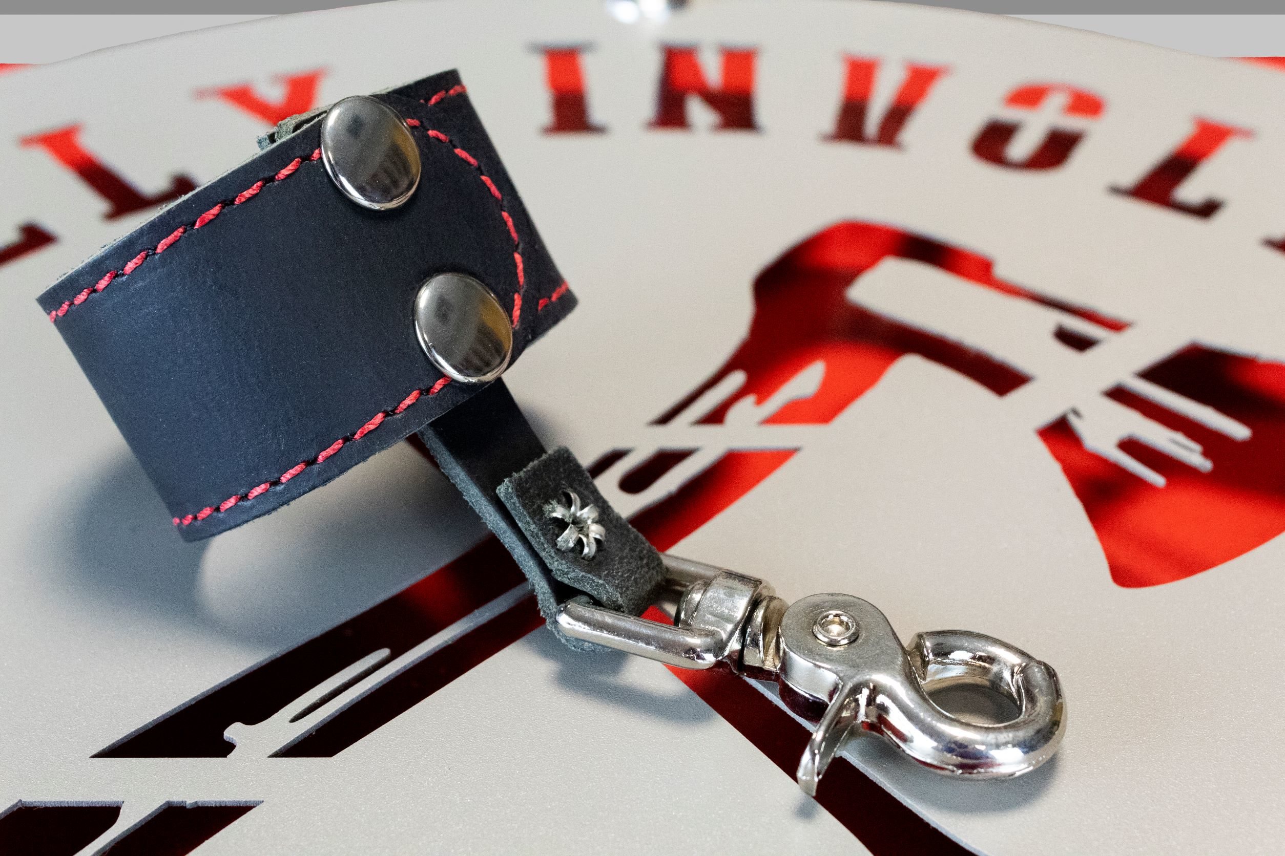 Leather Firefighter Flashlight Strap by Fully Involved Leatherworks